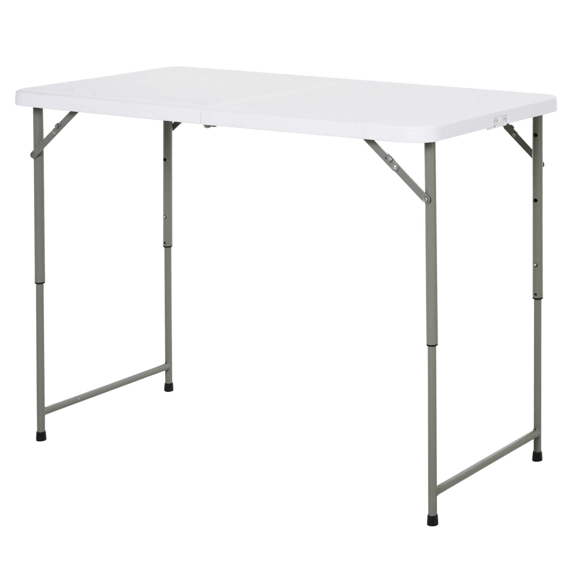 Outsunny 4ft Outdoor Folding Camping Table Garden Backyards BBQ Party ...