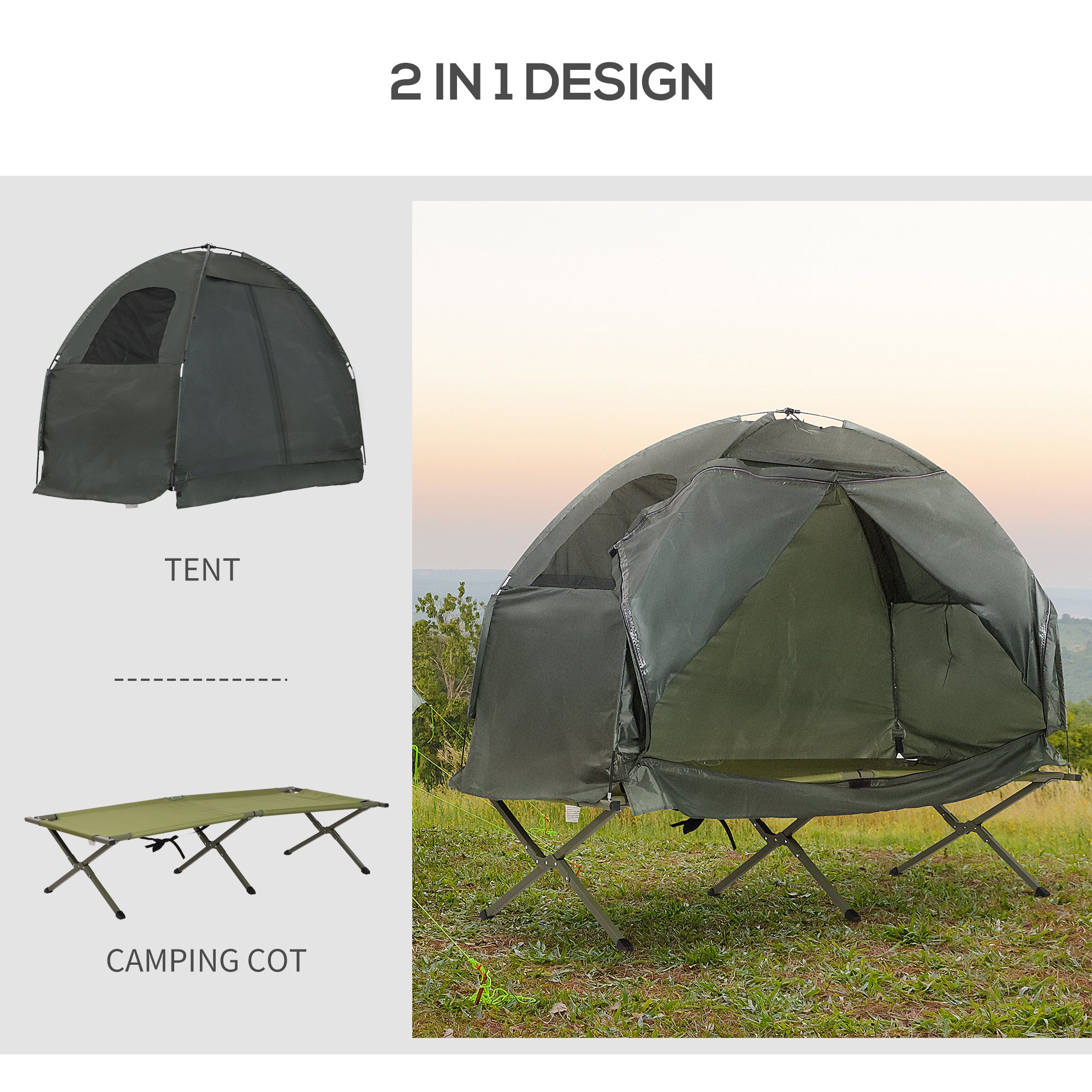 pop up camping cot