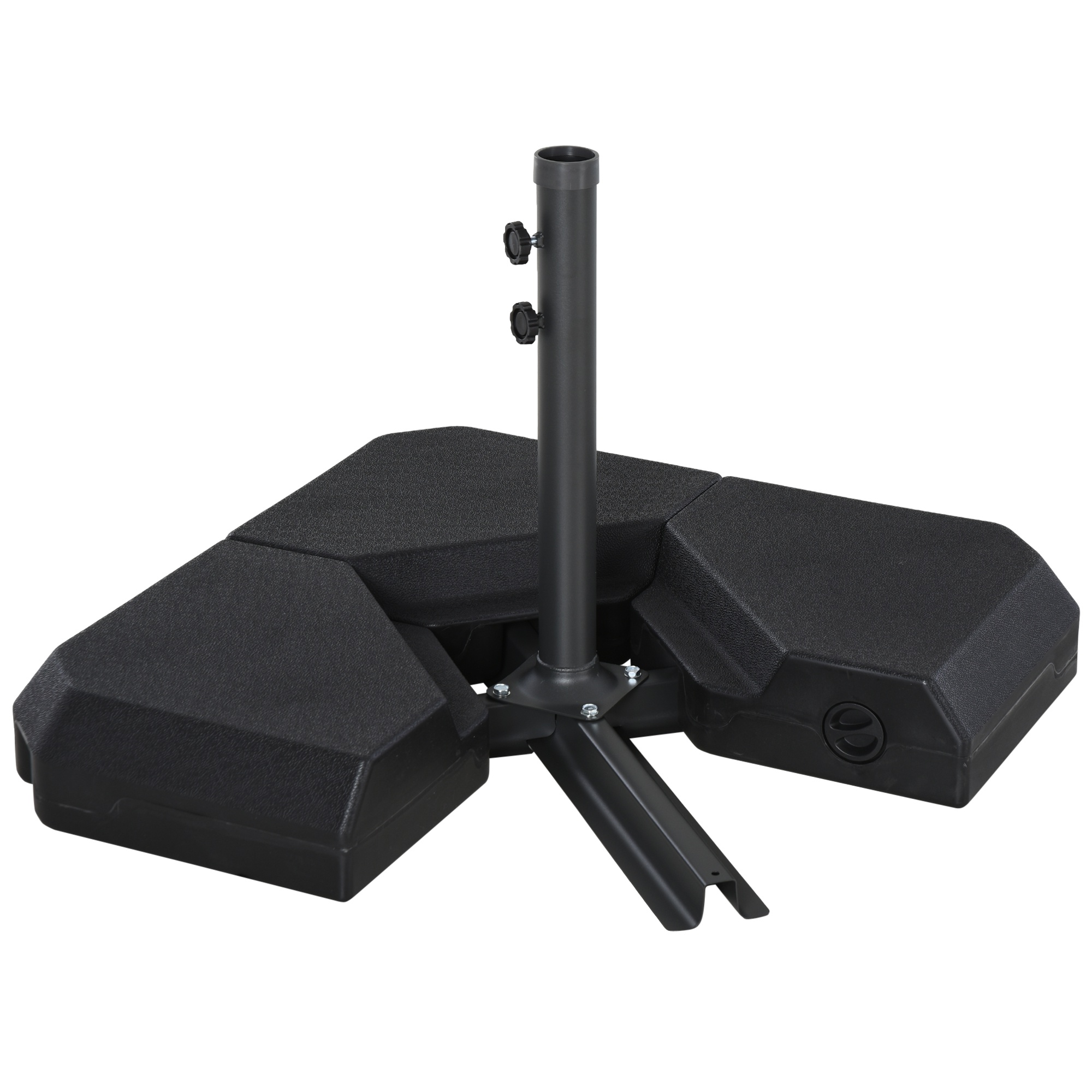 Outsunny 4PCs Parasol Base Stand Weights Umbrella Base Sand