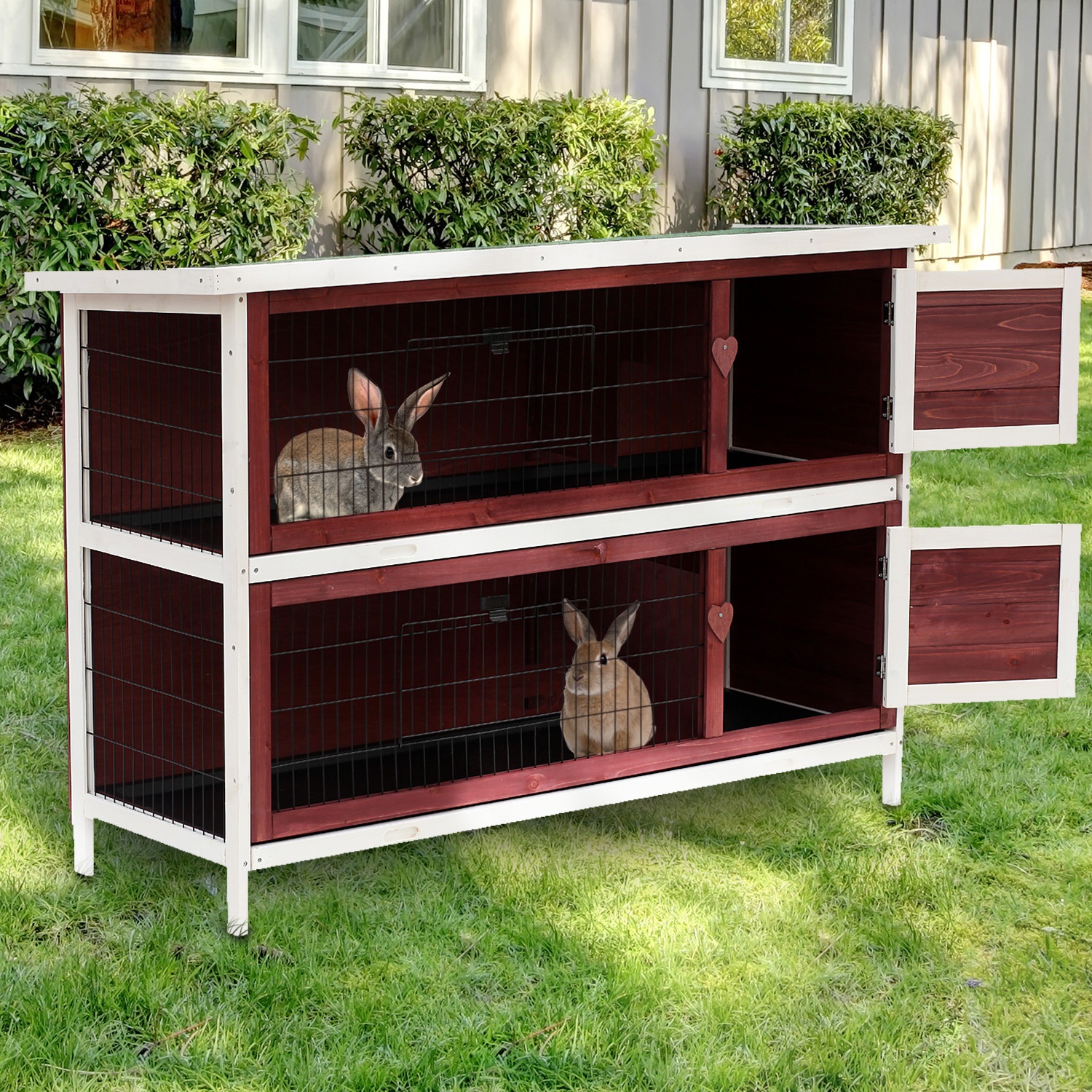 rabbit hutch with storage