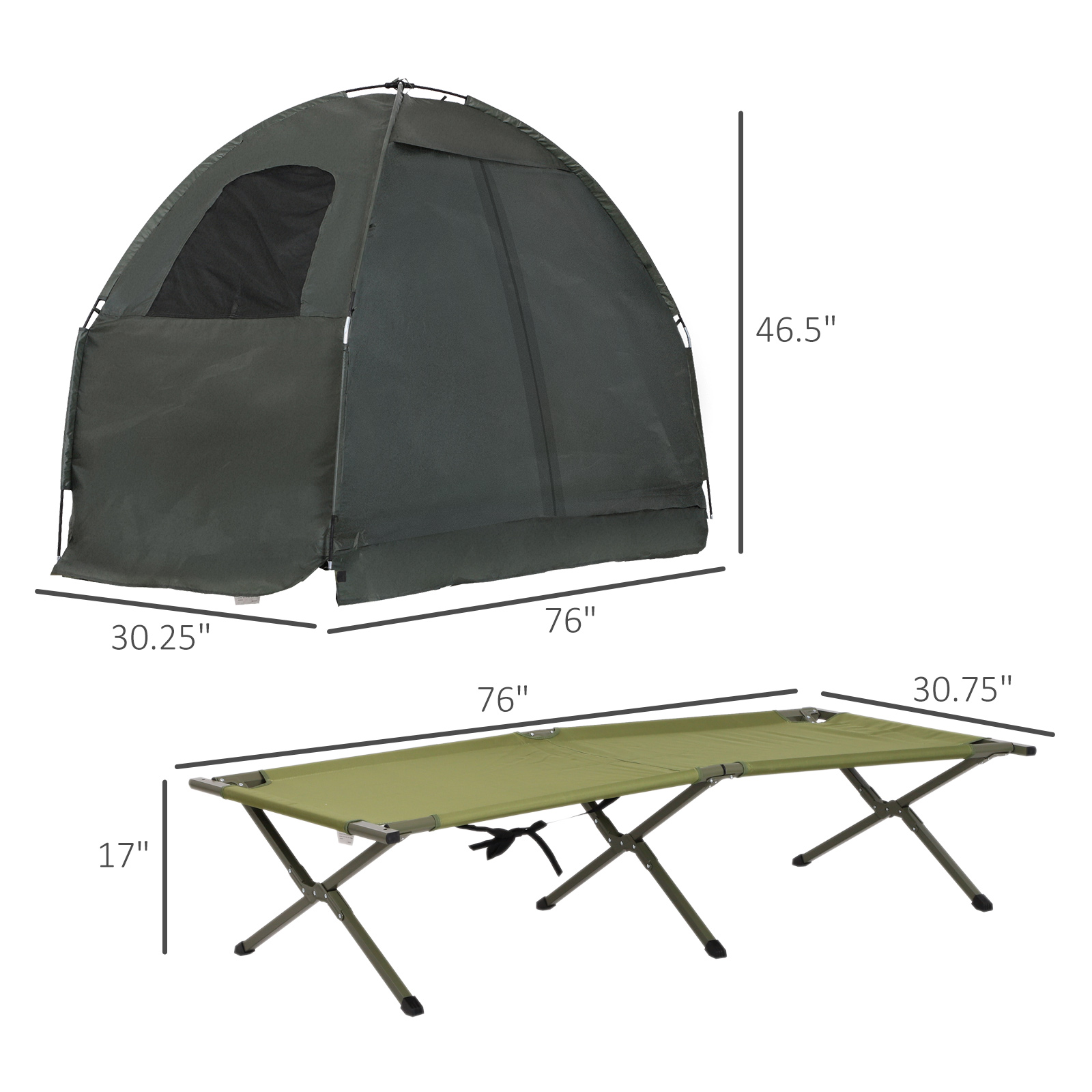 pop up camping cot