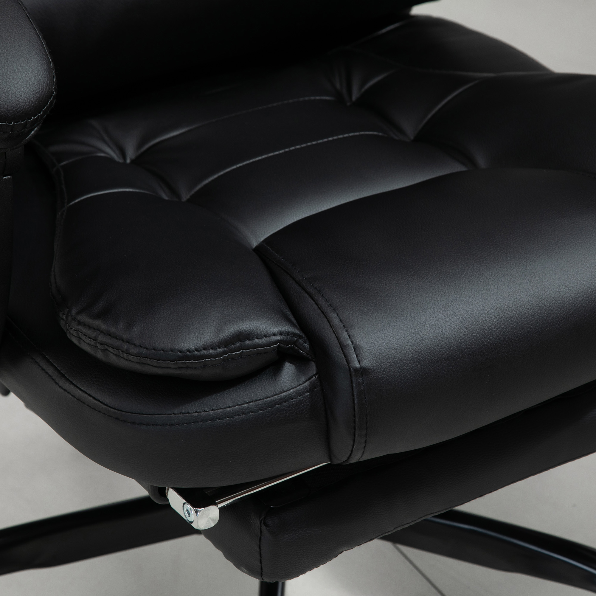 Vinsetto 7-Point Vibrating Massage Office Chair High Back Executive  Recliner with Lumbar Support, Footrest, Reclining Back, Adjustable Height,  Black