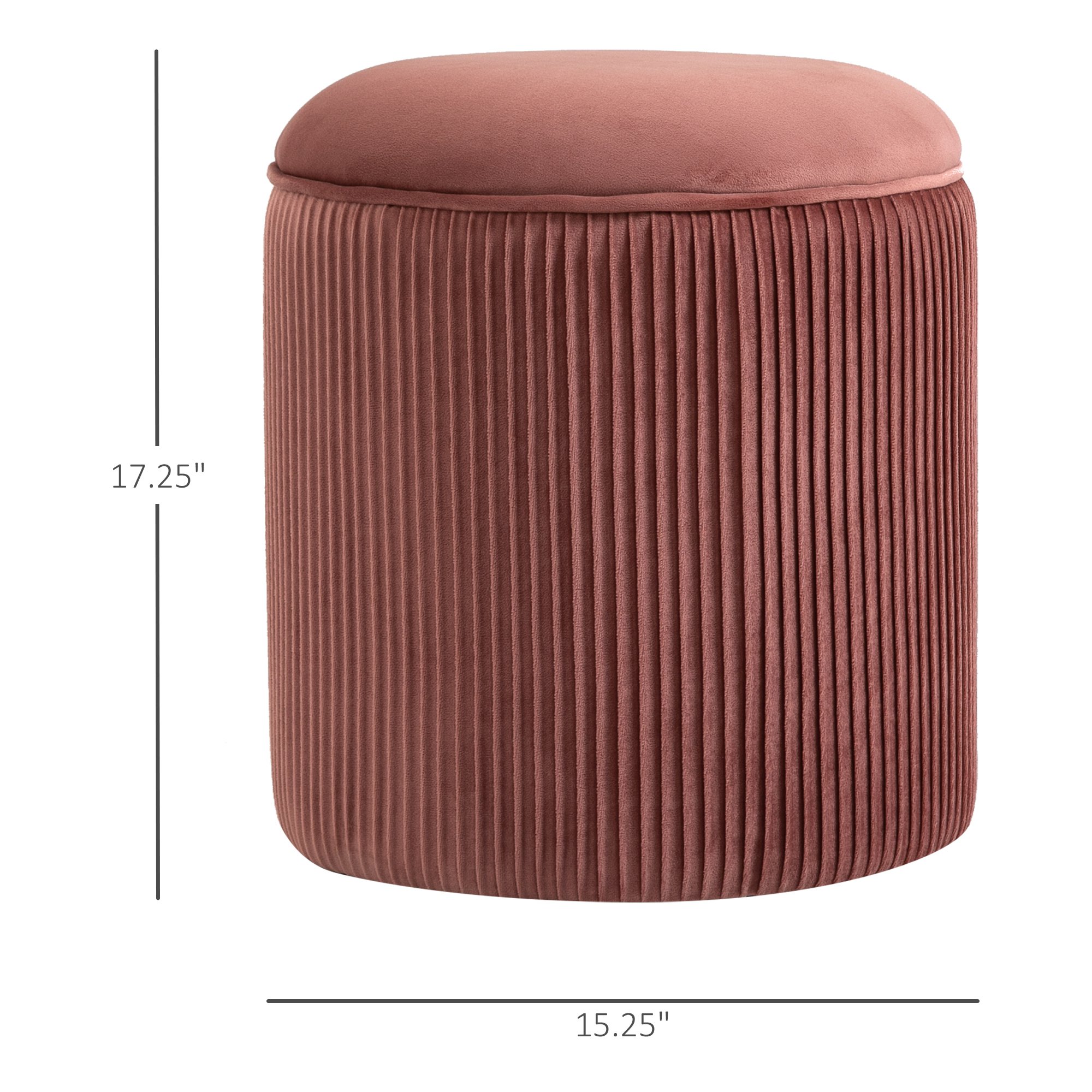 Thick Sponge Padding and Solid Base HOMCOM 15'' Small Padded Ottoman Foot Stool with Wrinkle Fabric Design Blue Thick Sponge Padding and Solid Base HOMCOM 15'' Small Padded Ottoman Foot Stool with Wrinkle Fabric Design Blue