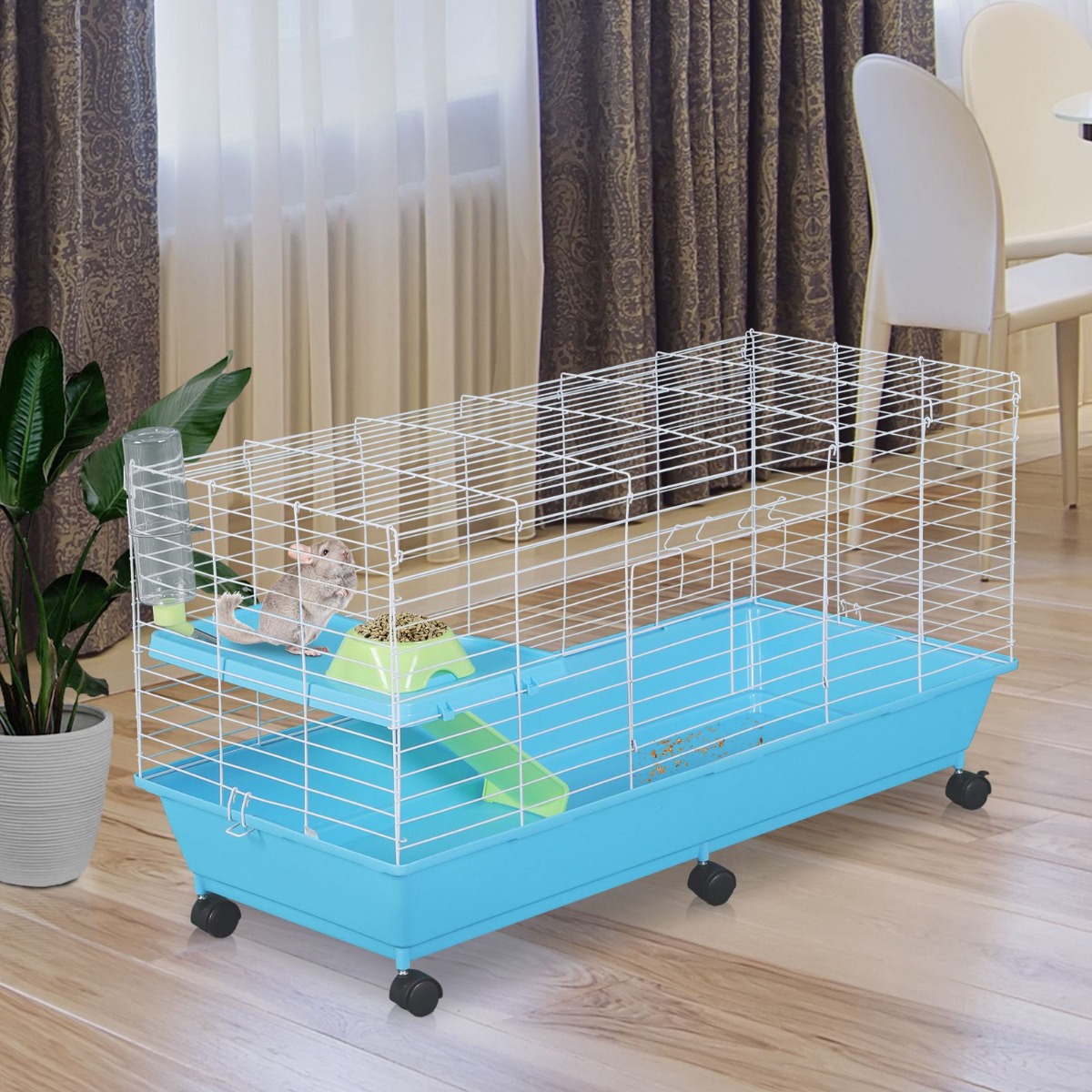 rolling guinea pig cage