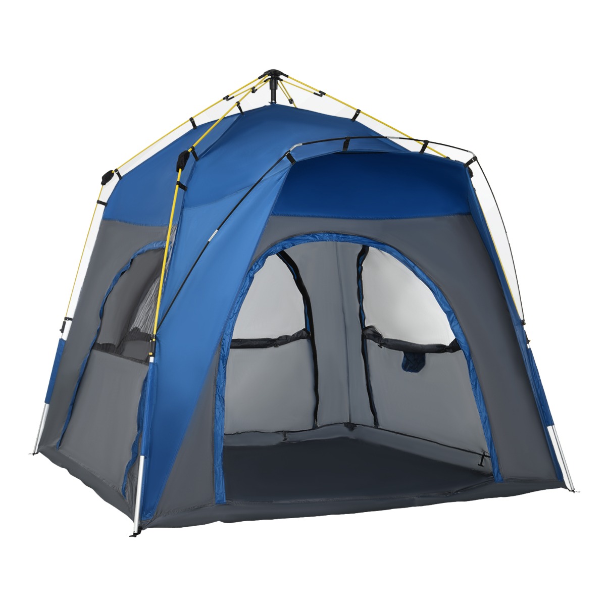 Outsunny Automatic Camping Tent 2 3 4 5 Person Backpacking Dome Shelter Portable Blue Aosom Outsunny Automatic Camping Tent 2 3 4 5 Person Backpacking Dome Shelter Portable Blue Aosom