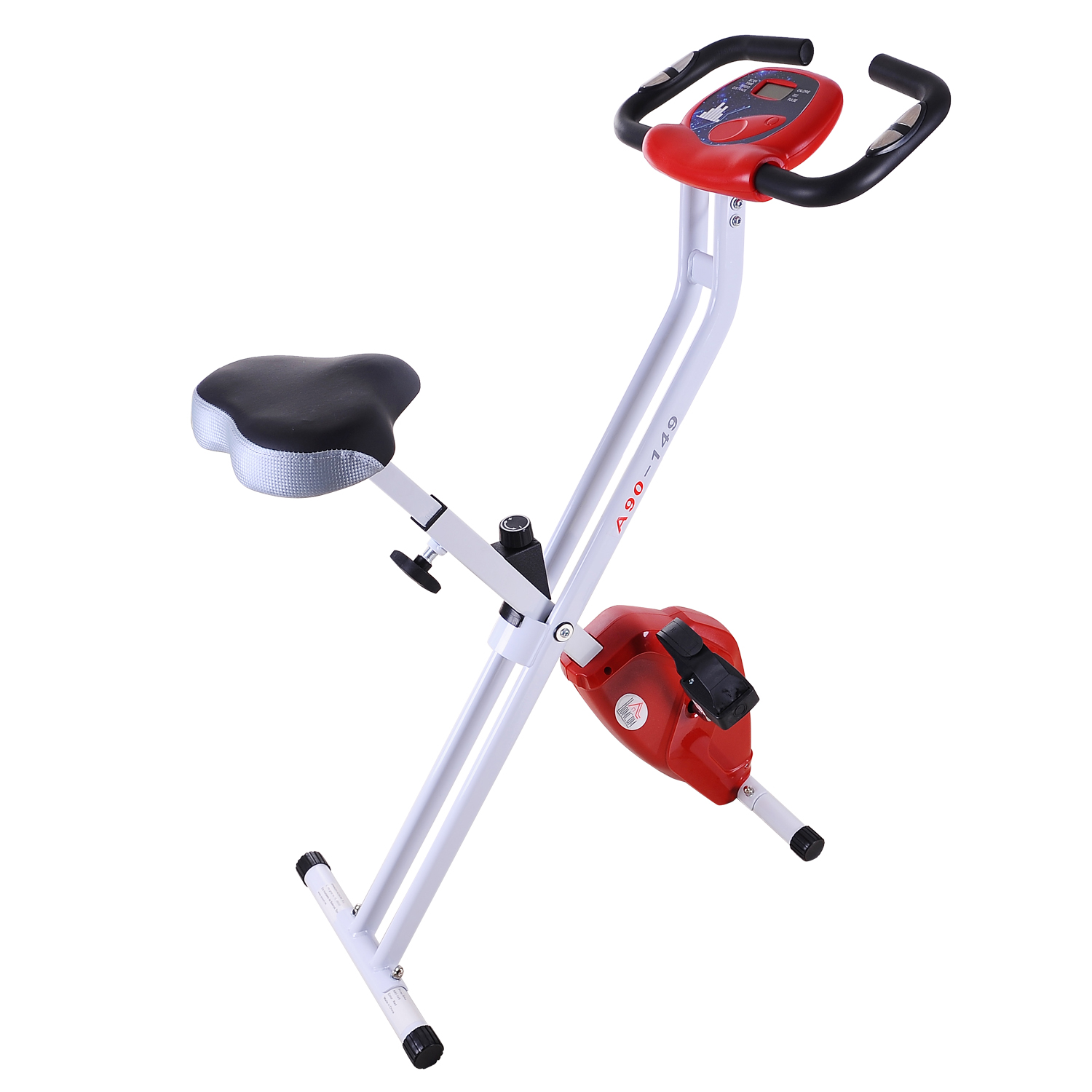 soozier upright exercise bike belt drive home gym magnetic resistance with lcd monitor