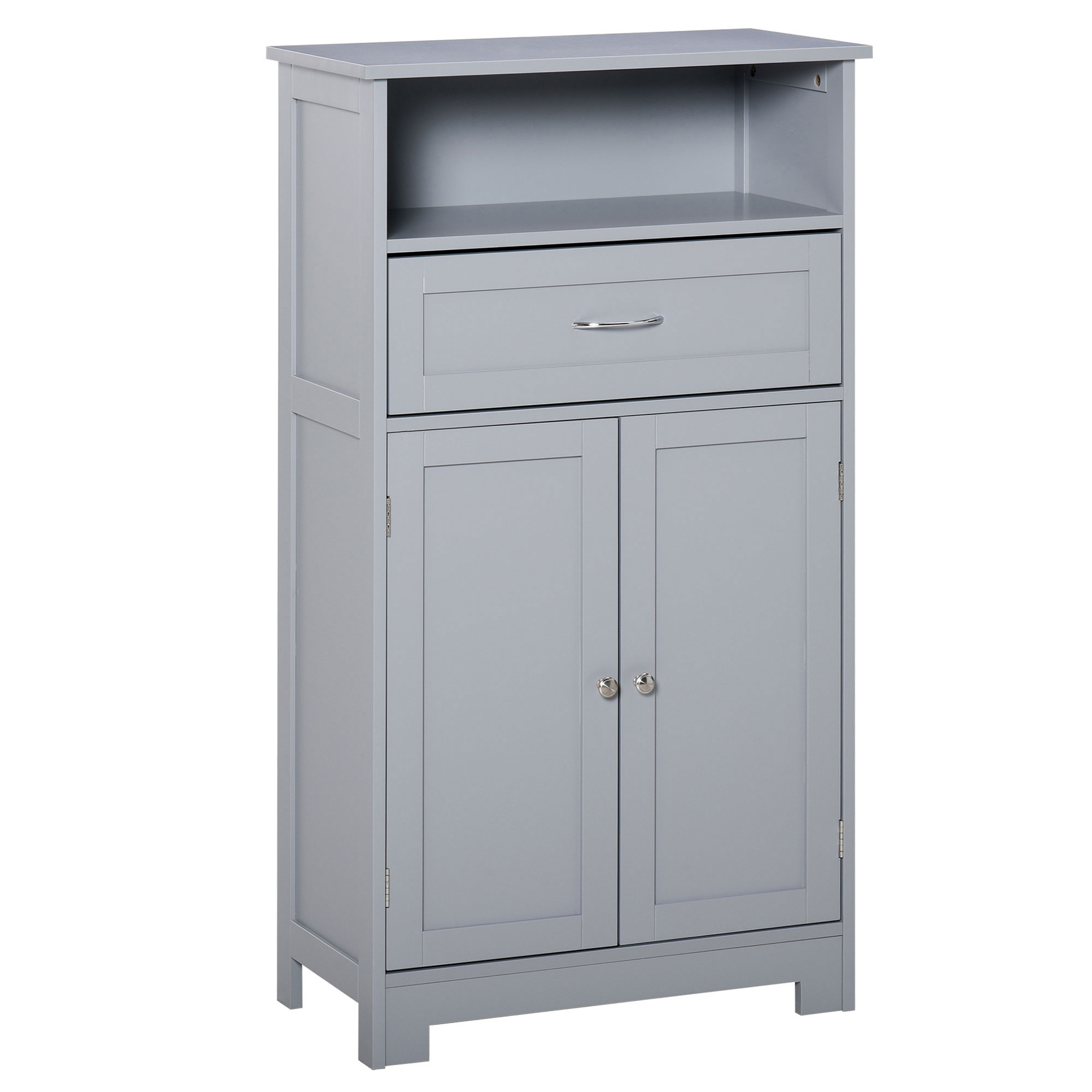 Kleankin Small Bathroom Vanity Free Standing Bathroom Cabinet Modern ...