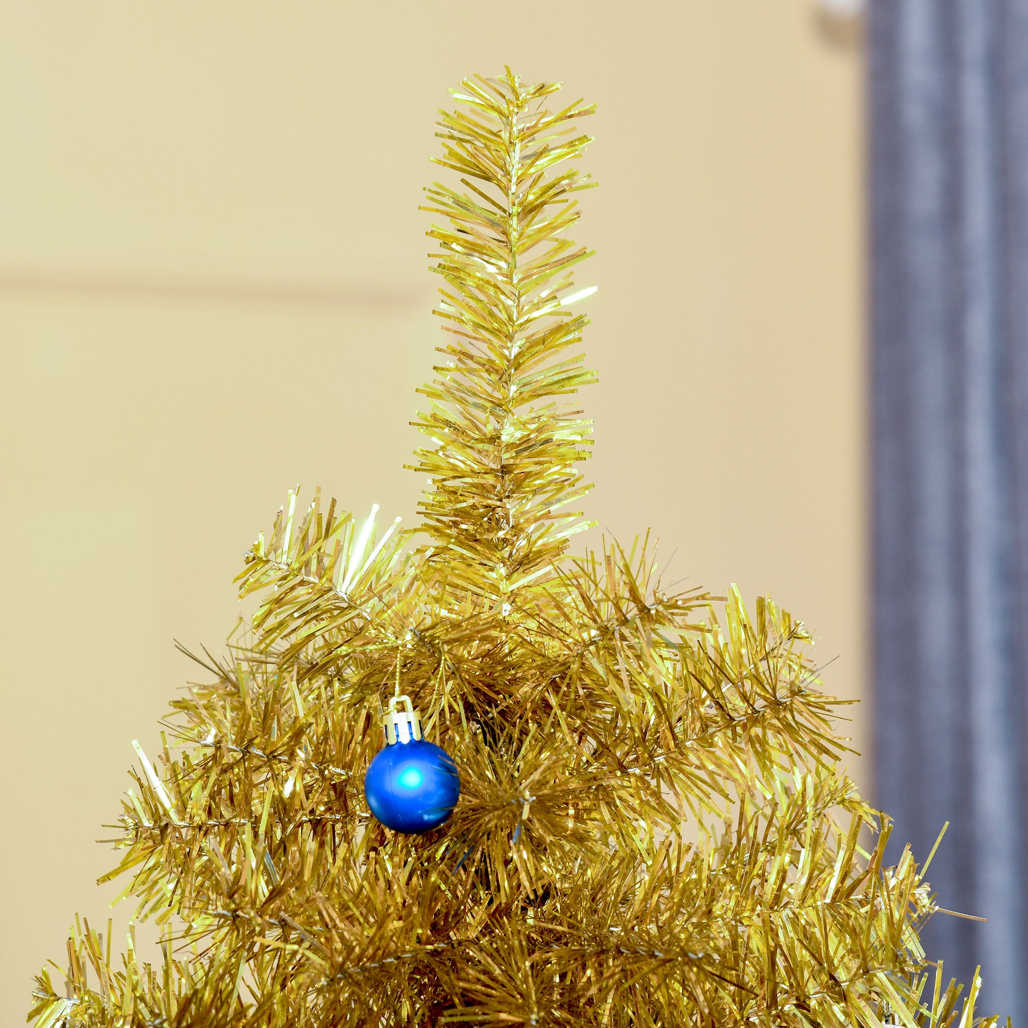 HOMCOM 6ft Artificial Christmas Tree Pop-Up Collapsible Golden HOMCOM 6ft Artificial Christmas Tree Pop-Up Collapsible Golden