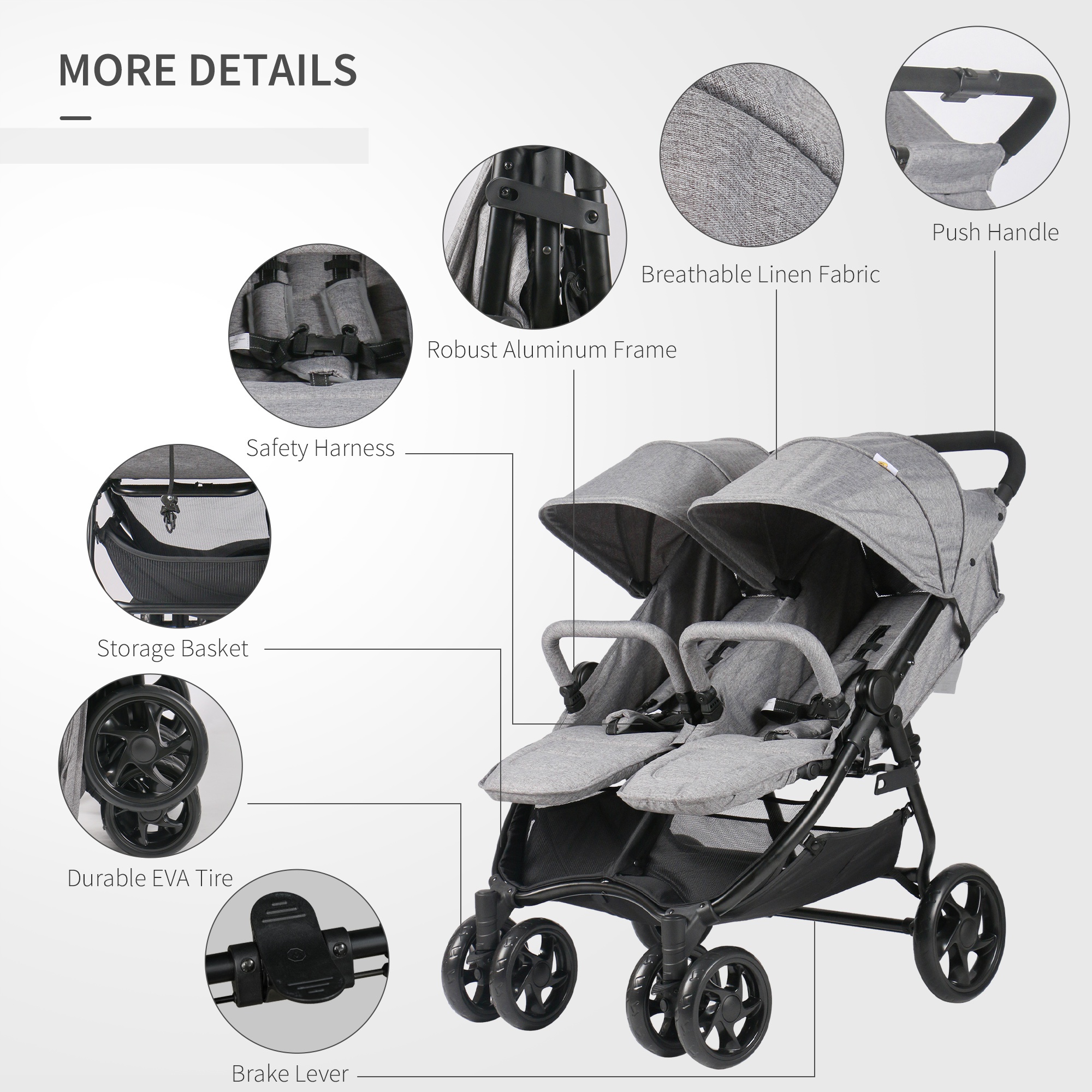 Pushchair with side basket deals