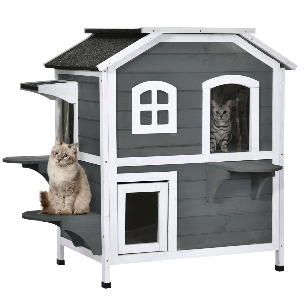 enclosed cat house