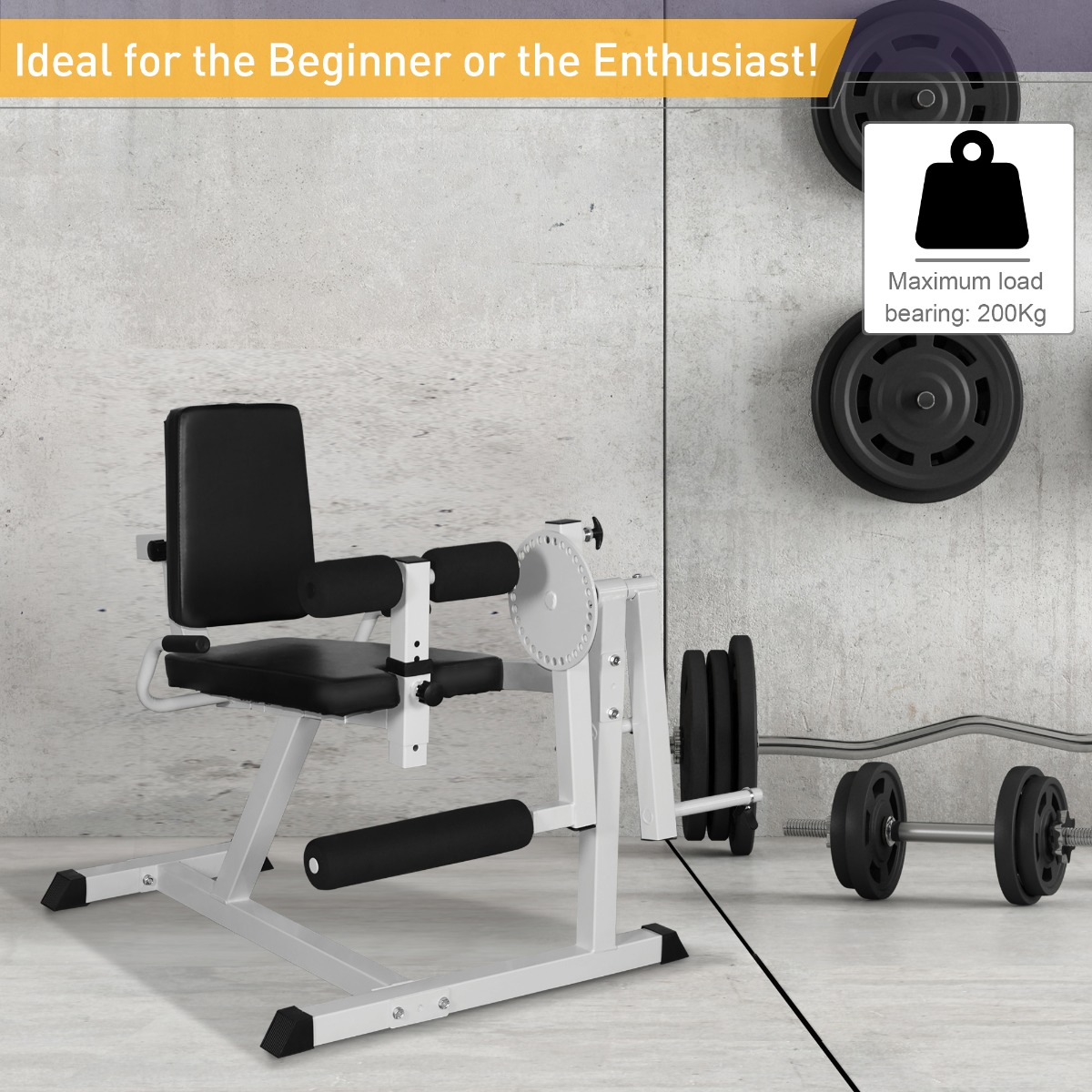 Soozier Leg Curl Strength Muscles Exercise Bench 44.5