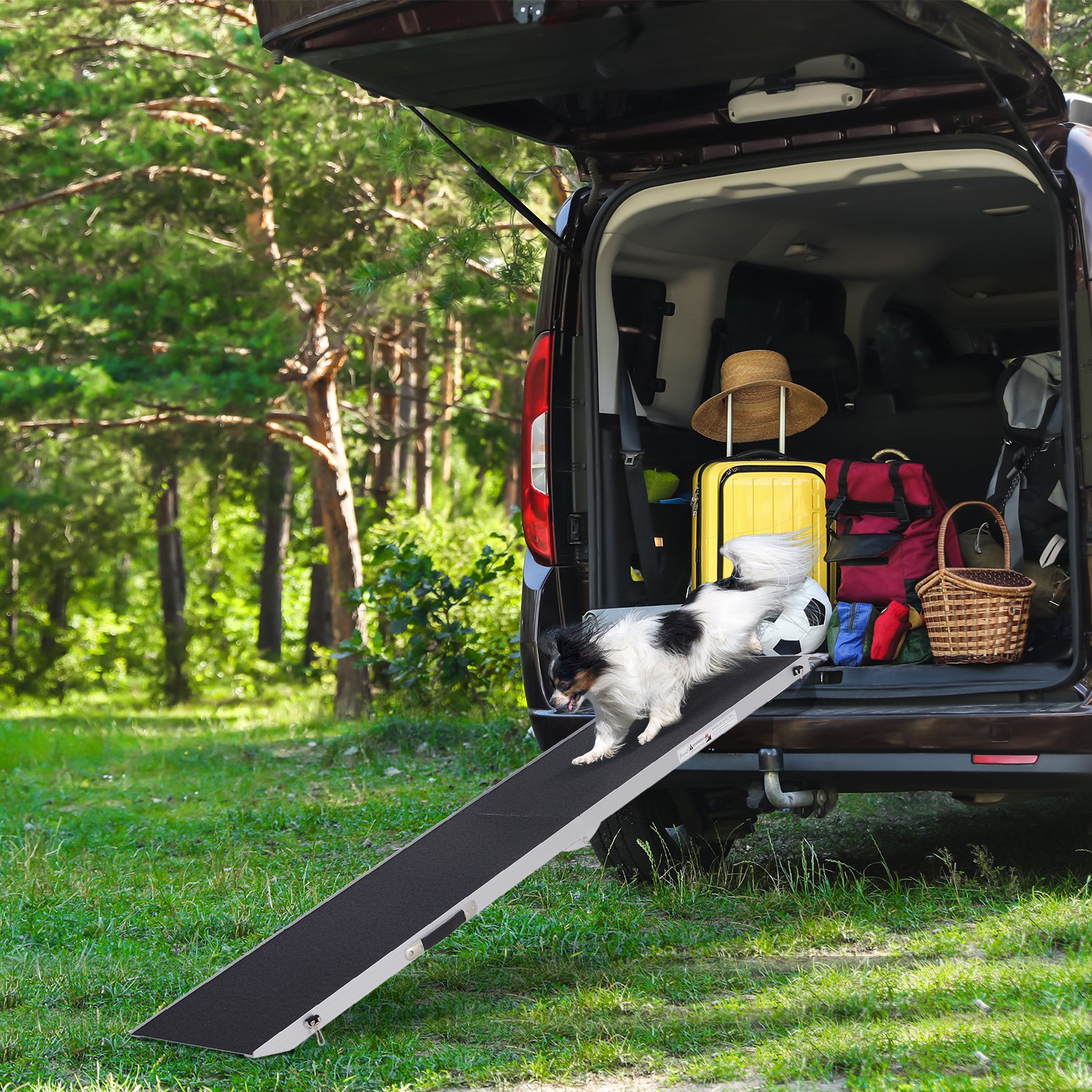 Magshion 63 Bi-fold Dog Ramp for Elderly Dogs, Non-Slip, Foldable