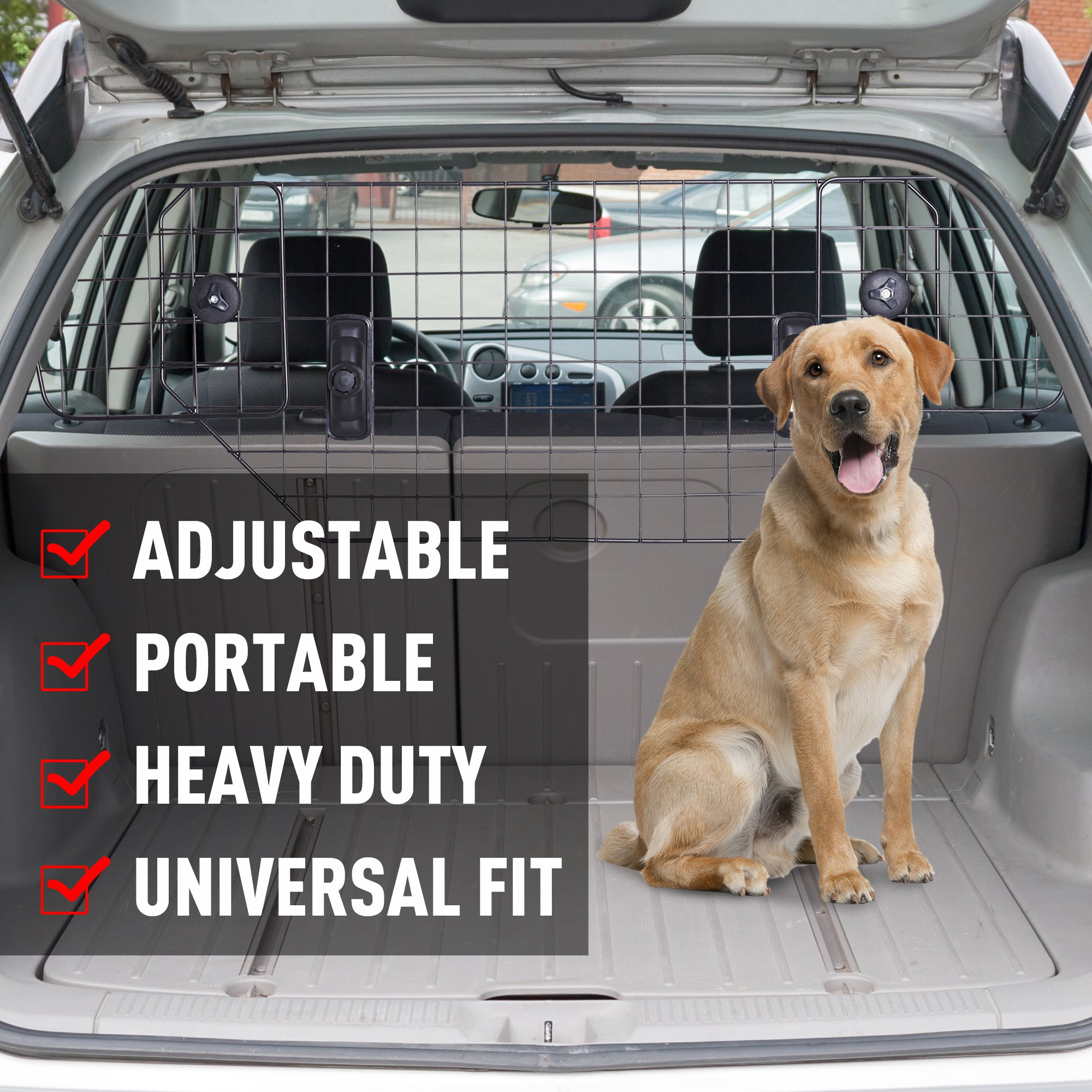Barrier Mesh Universal Car Dog Barrier PawHut Dog Barrier