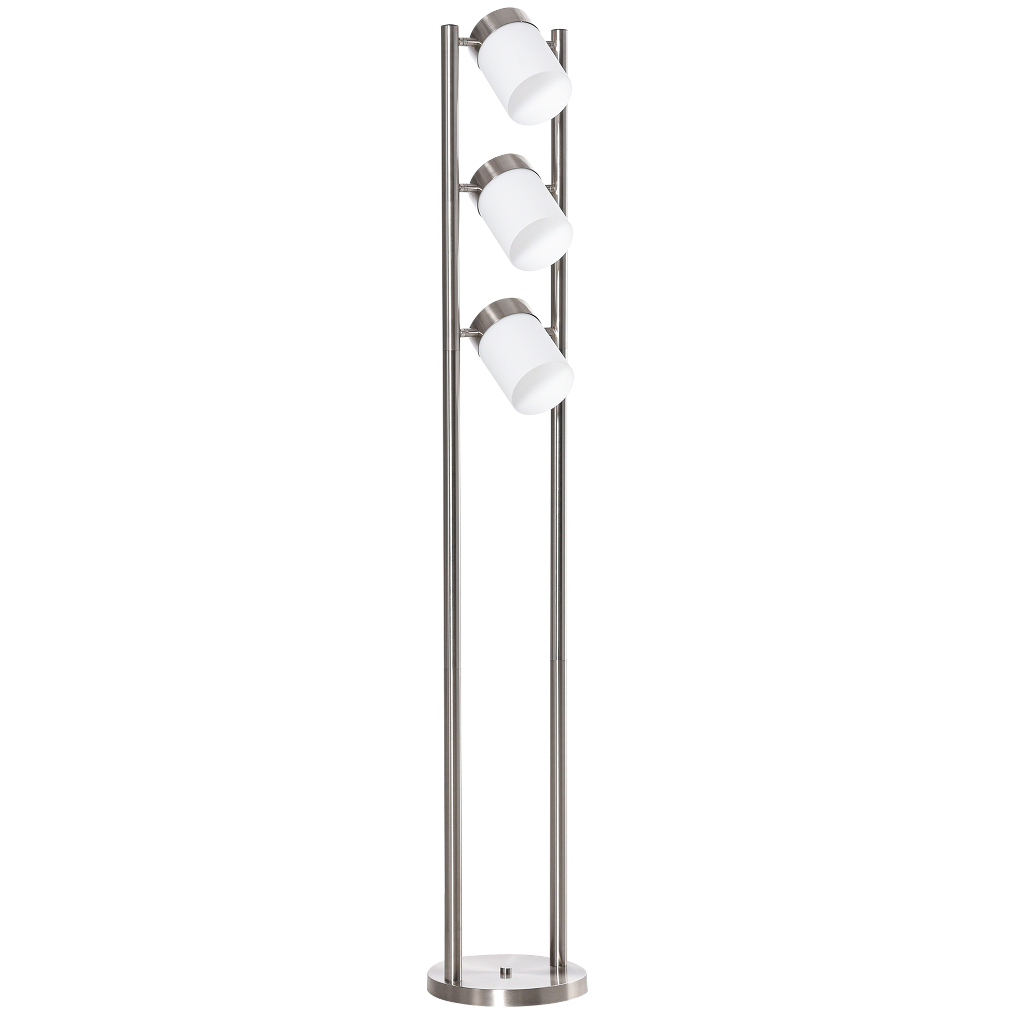 Floor Lamp, Modern Standing Light with 3 Rotating Lights for