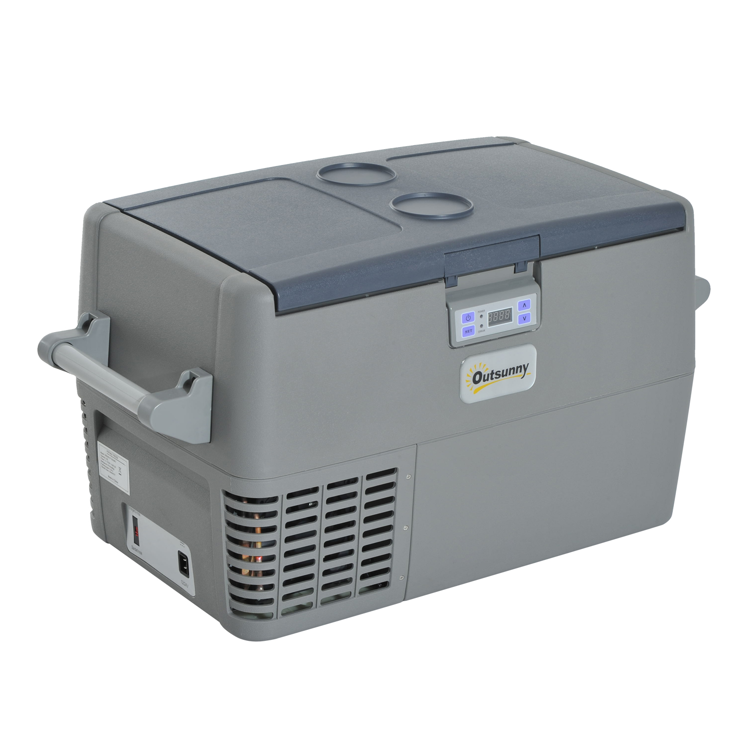 Outsunny Car Refrigerator Portable 12v / 24v Electric Icebox Freezer