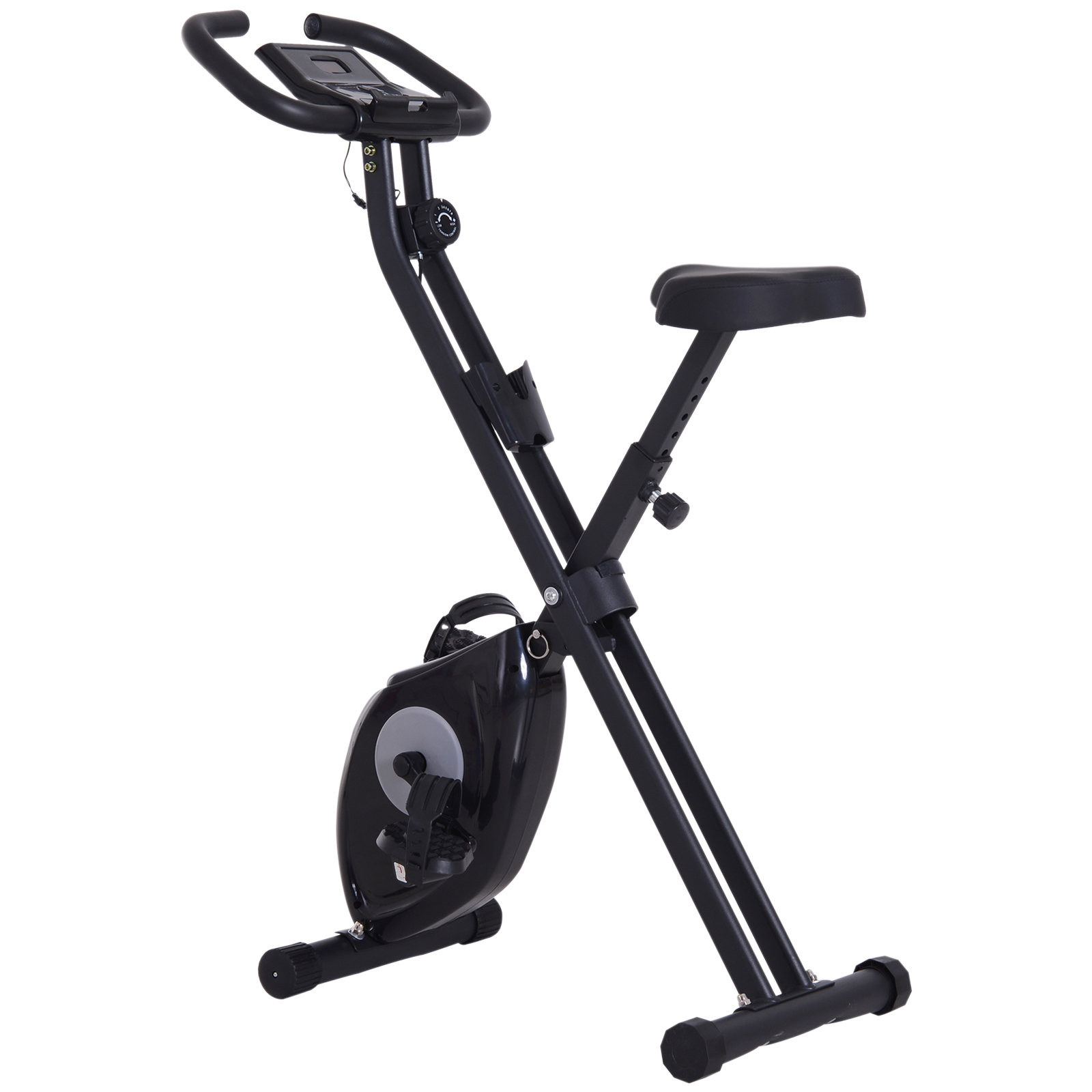 Soozier Indoor folding exercise bike Upright Exercise Bike