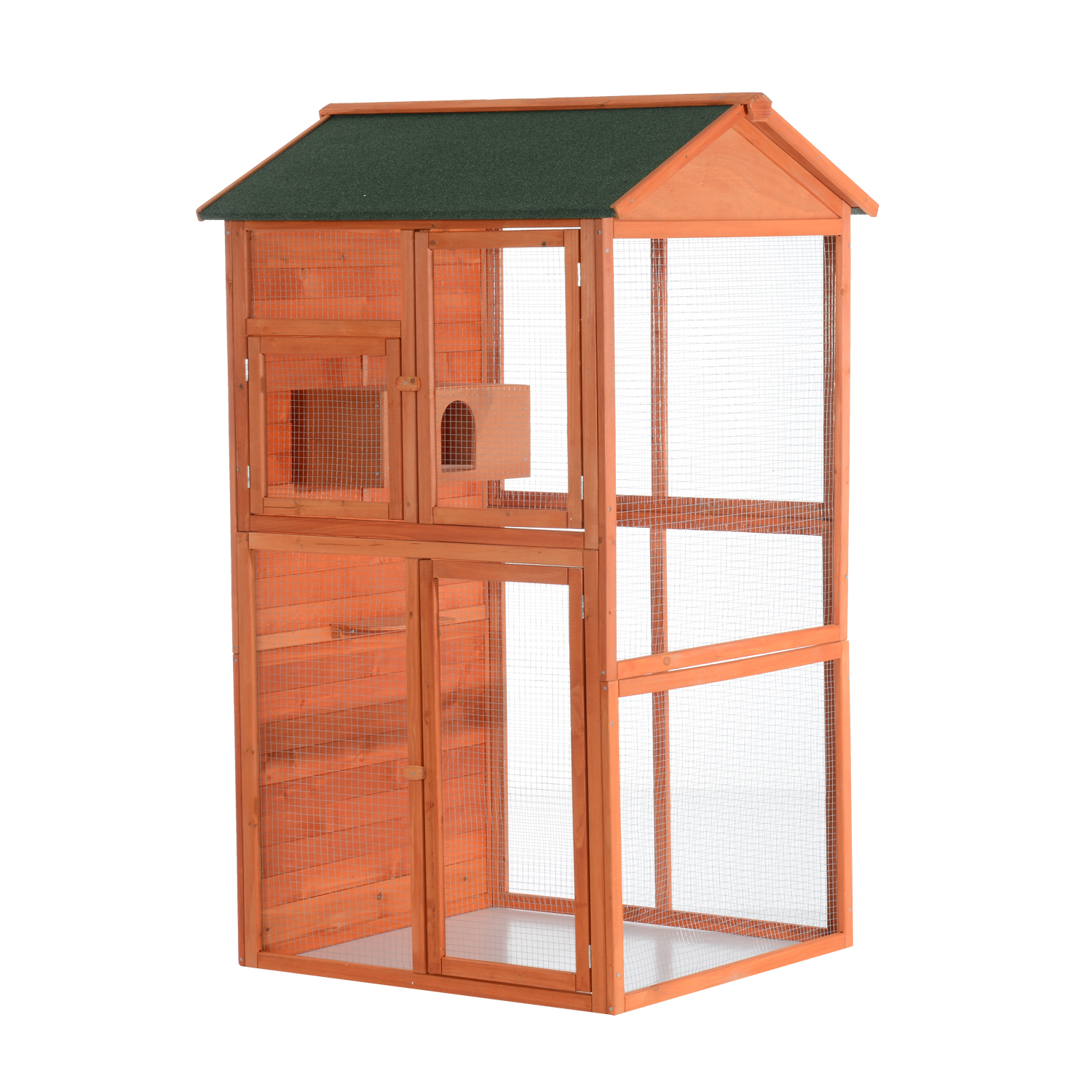 Image result for Pawhut 71ﾡﾱ Large Vertical Outdoor Aviary Bird Cage - Golden Red ...