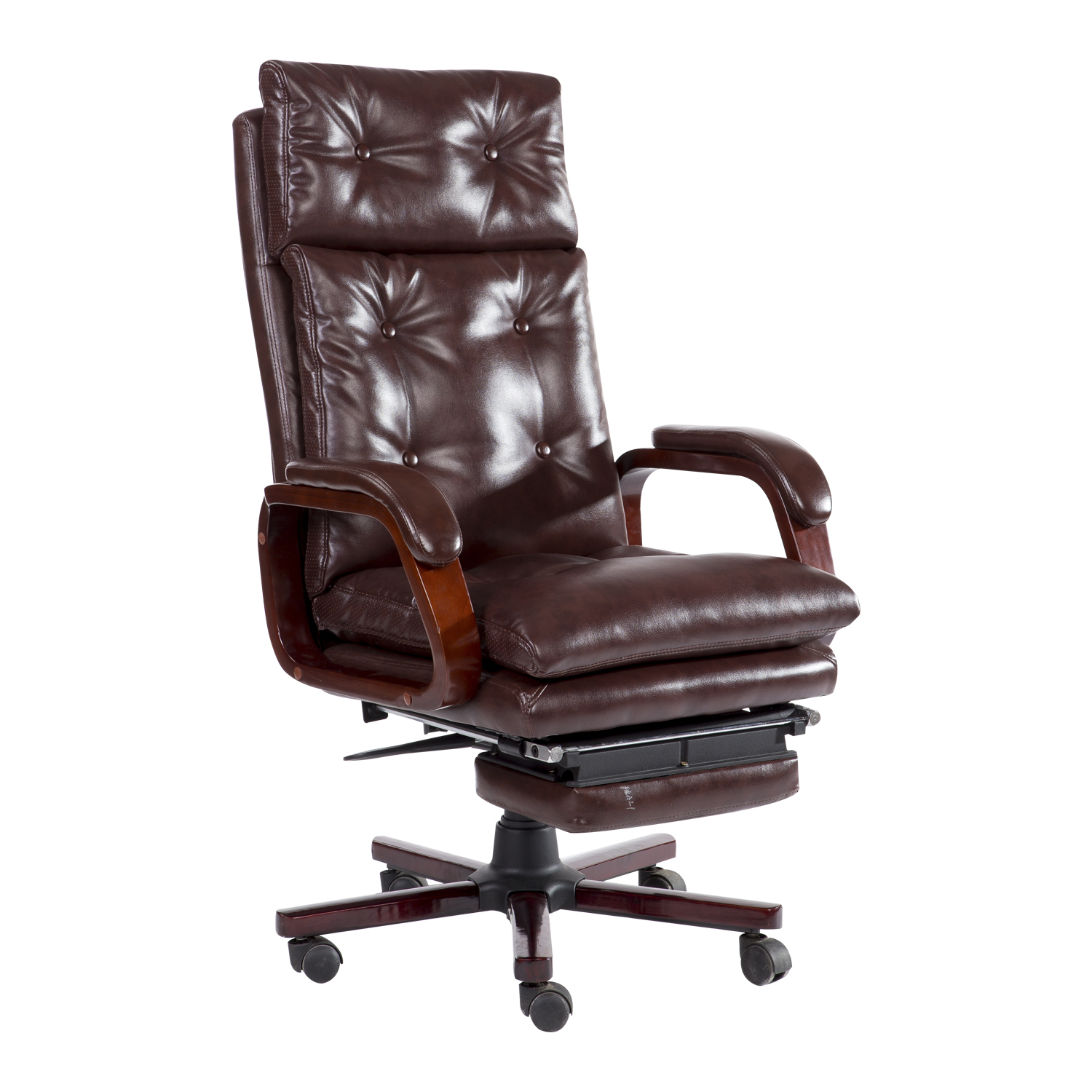 High Back PU Leather Executive Reclining Office Chair with