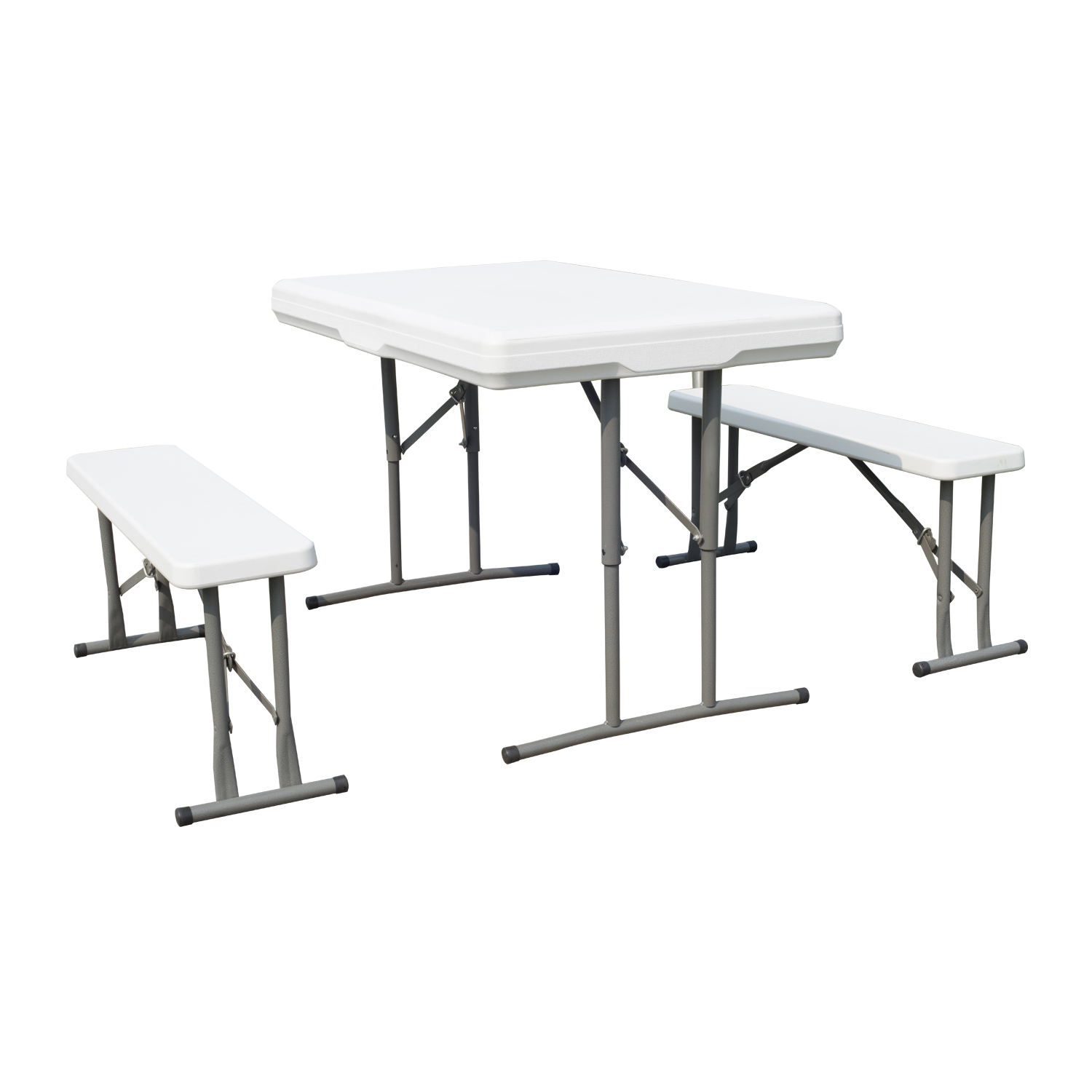 Outsunny 44" MultiPurpose Folding Table and Bench Set