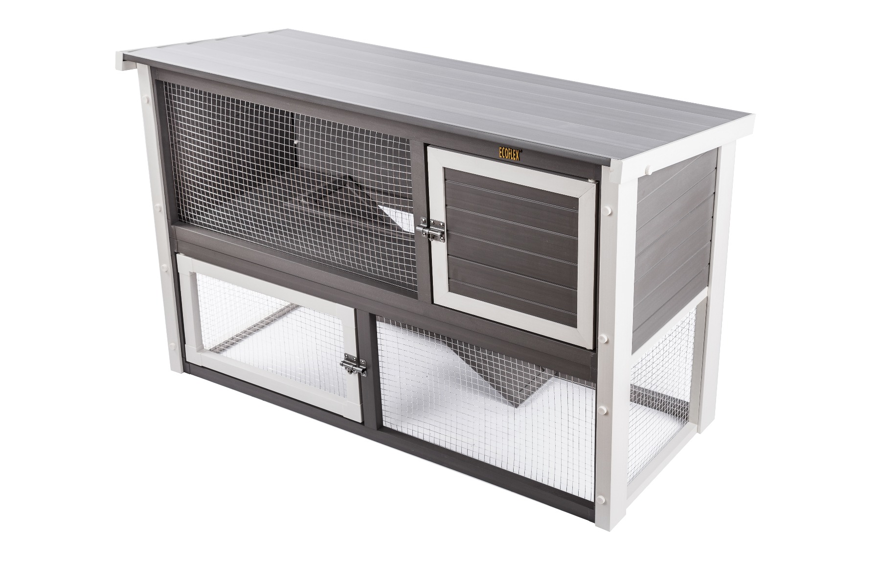 New Age Farm Columbia Rabbit Hutch in Grey