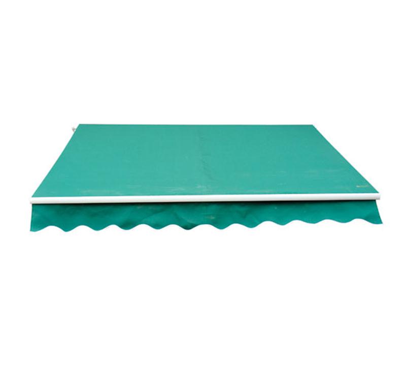 Outsunny 8' x 7' Patio Manual Retractable Sun Shade Awning Deep Green