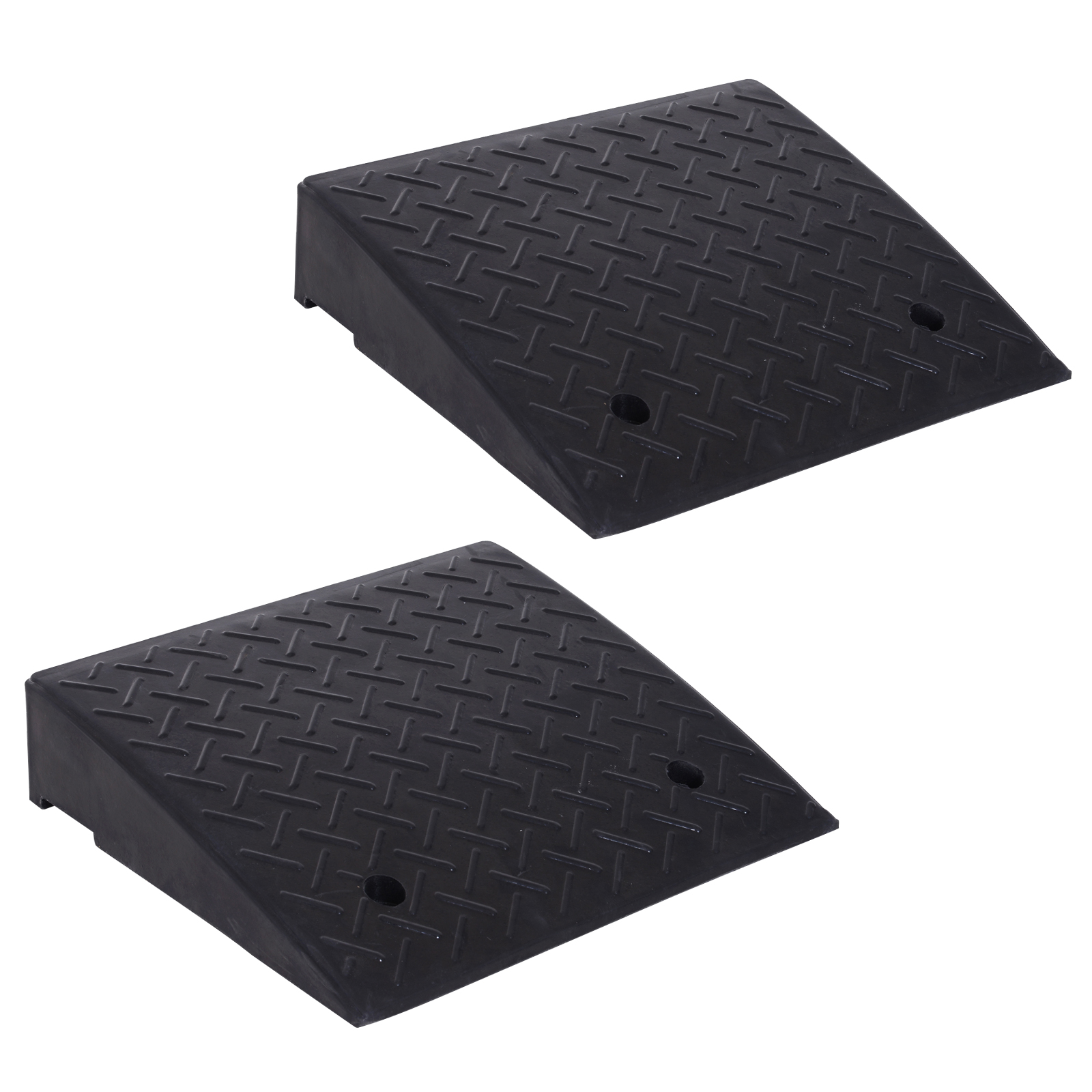 Portable Car Ramps Set of Two Rubber Car Curb Ramps Heavy Duty