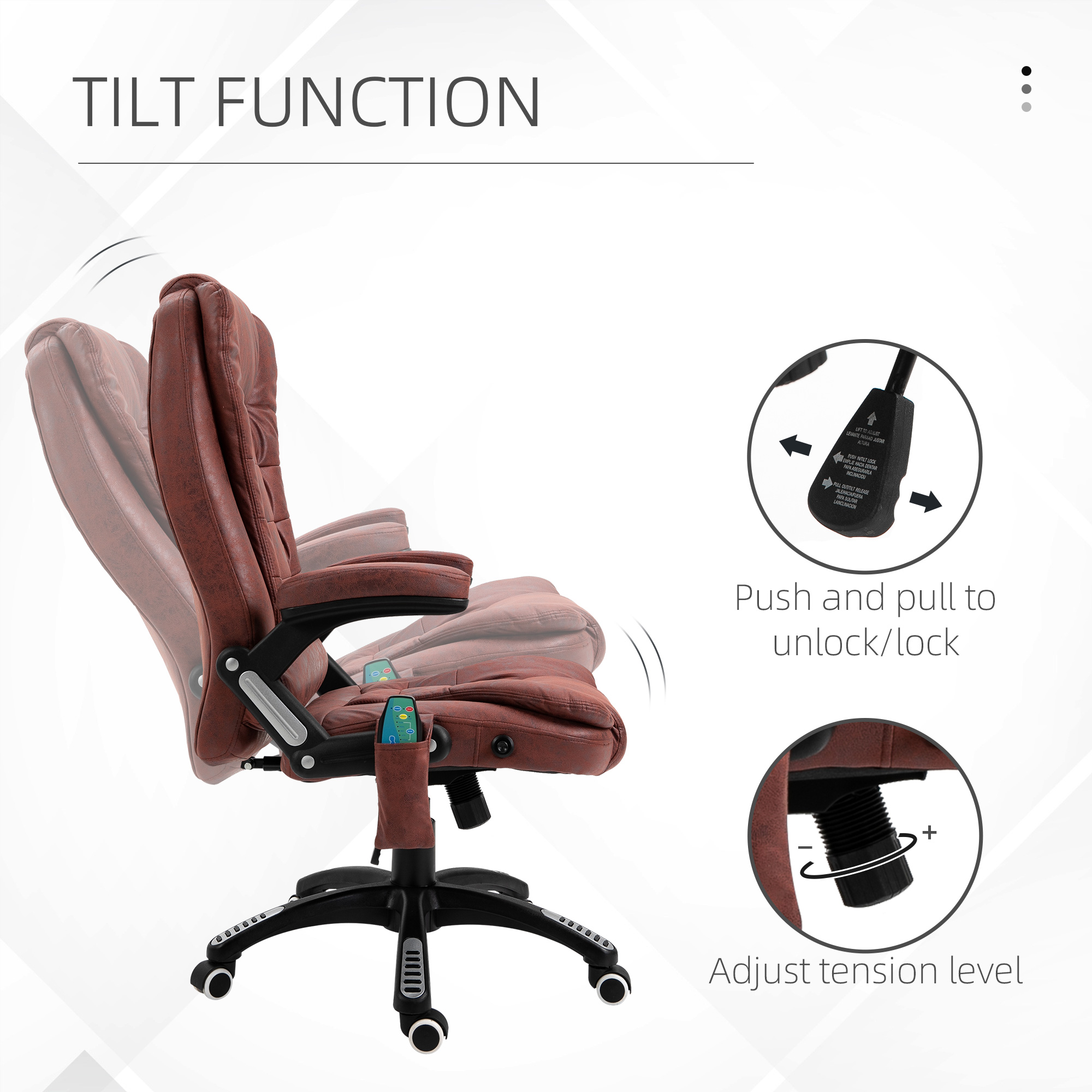 executive vibrating massage office chair with footrest Trojan Vibrating Ring for Couples : Target main image 0