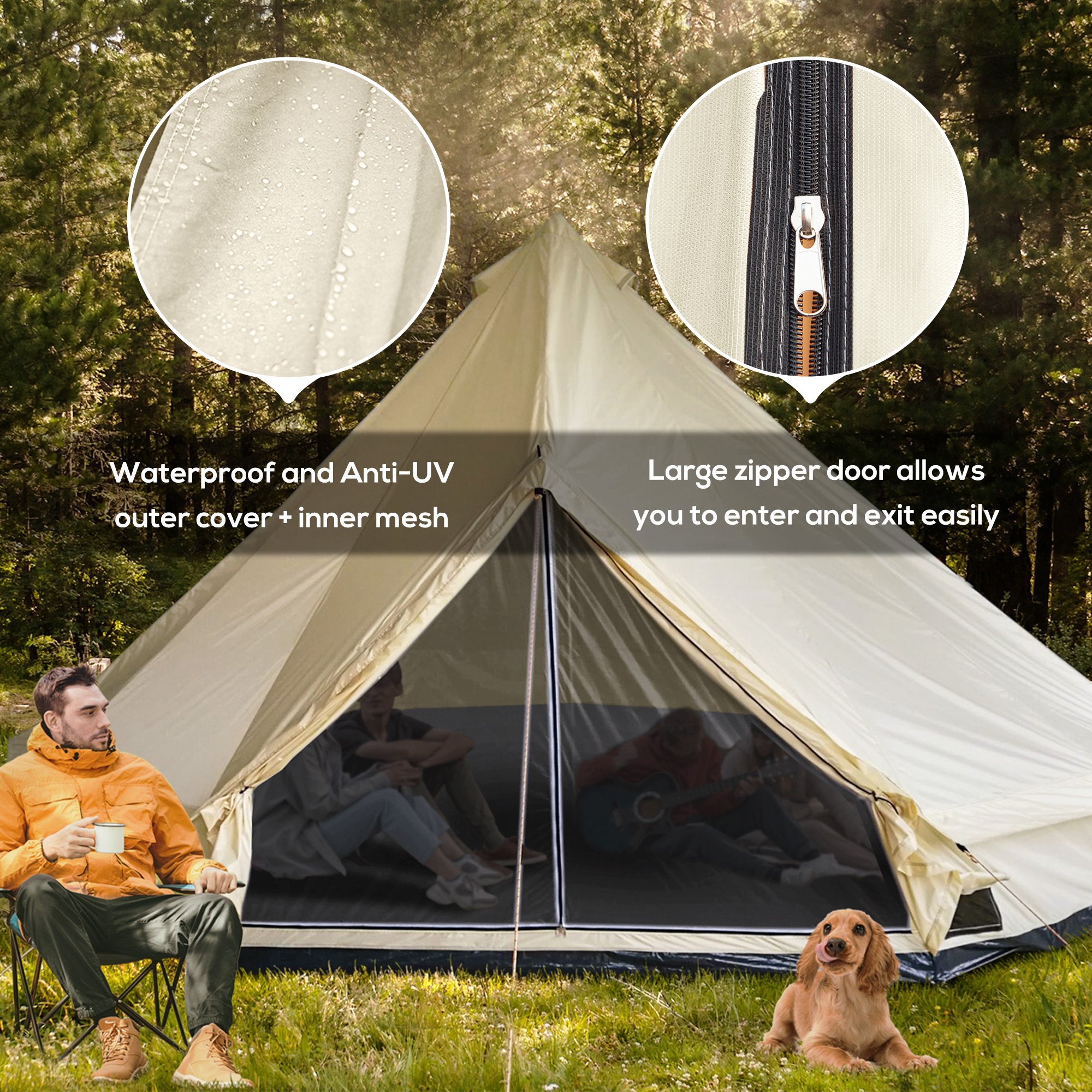 zelt warentest ELONEO Wurfzelt - extra wasserdicht & stabil, schneller Auf- & Abbau in 45 Sekunden | Wurfzelt 4 Personen wasserdicht | Wurfzelt 3 Personen | Wurfzelt 2 Personen, Pop Up 2 Personen Choose Option:Platform Aluminum 9/16
