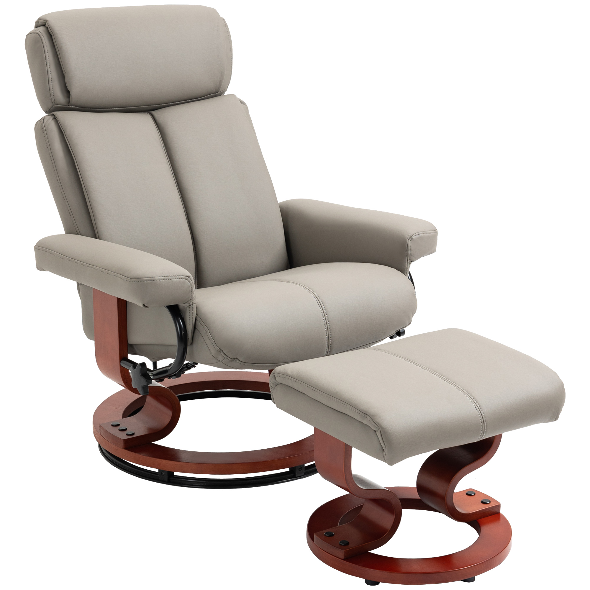 HOMCOM Recliner Chair With Ottoman 360 Swivel Reclining Chair With HOMCOM Recliner Chair With Ottoman 360 Swivel Reclining Chair With