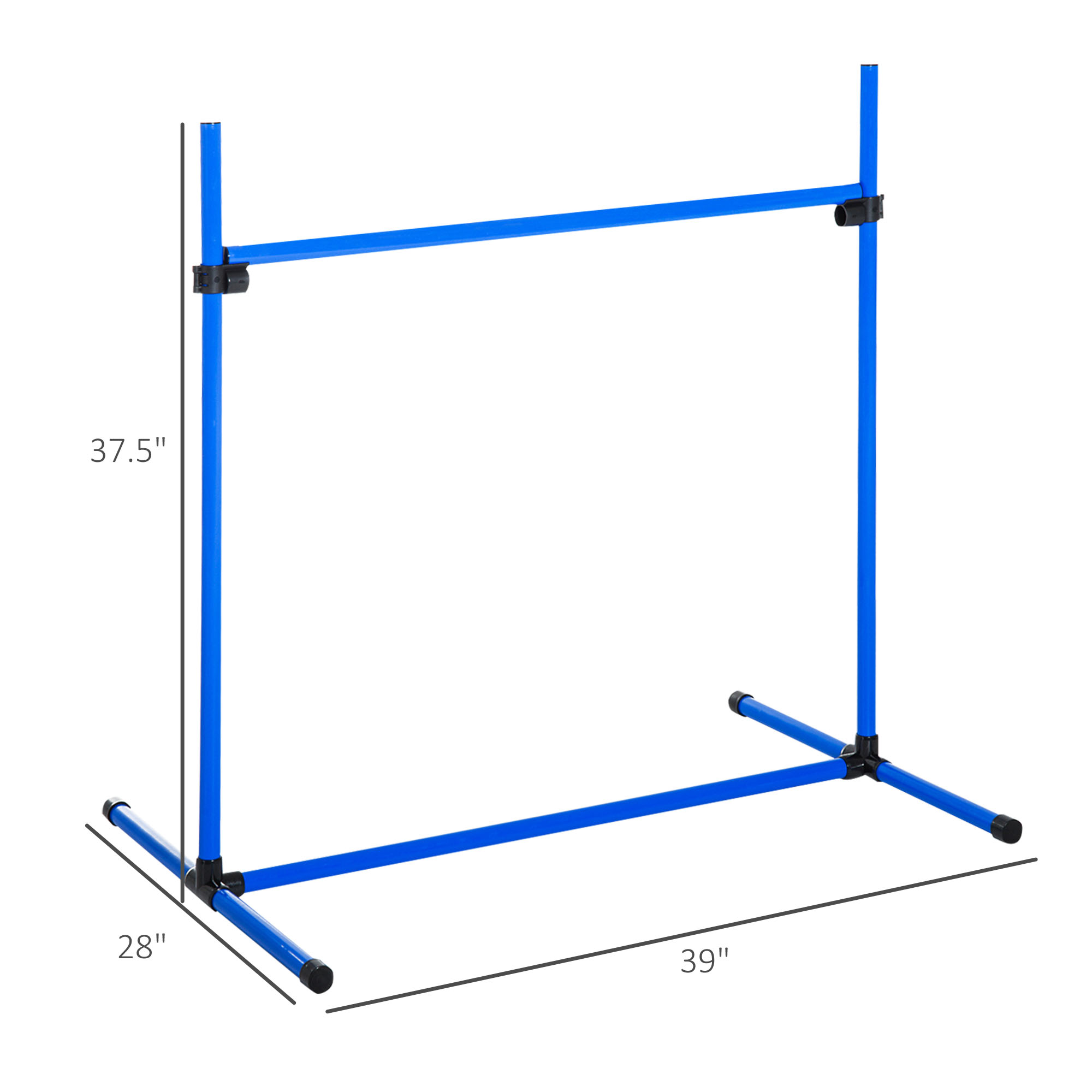 PawHut 4 Piece Adjustable Dog Jump Bar Agility Training