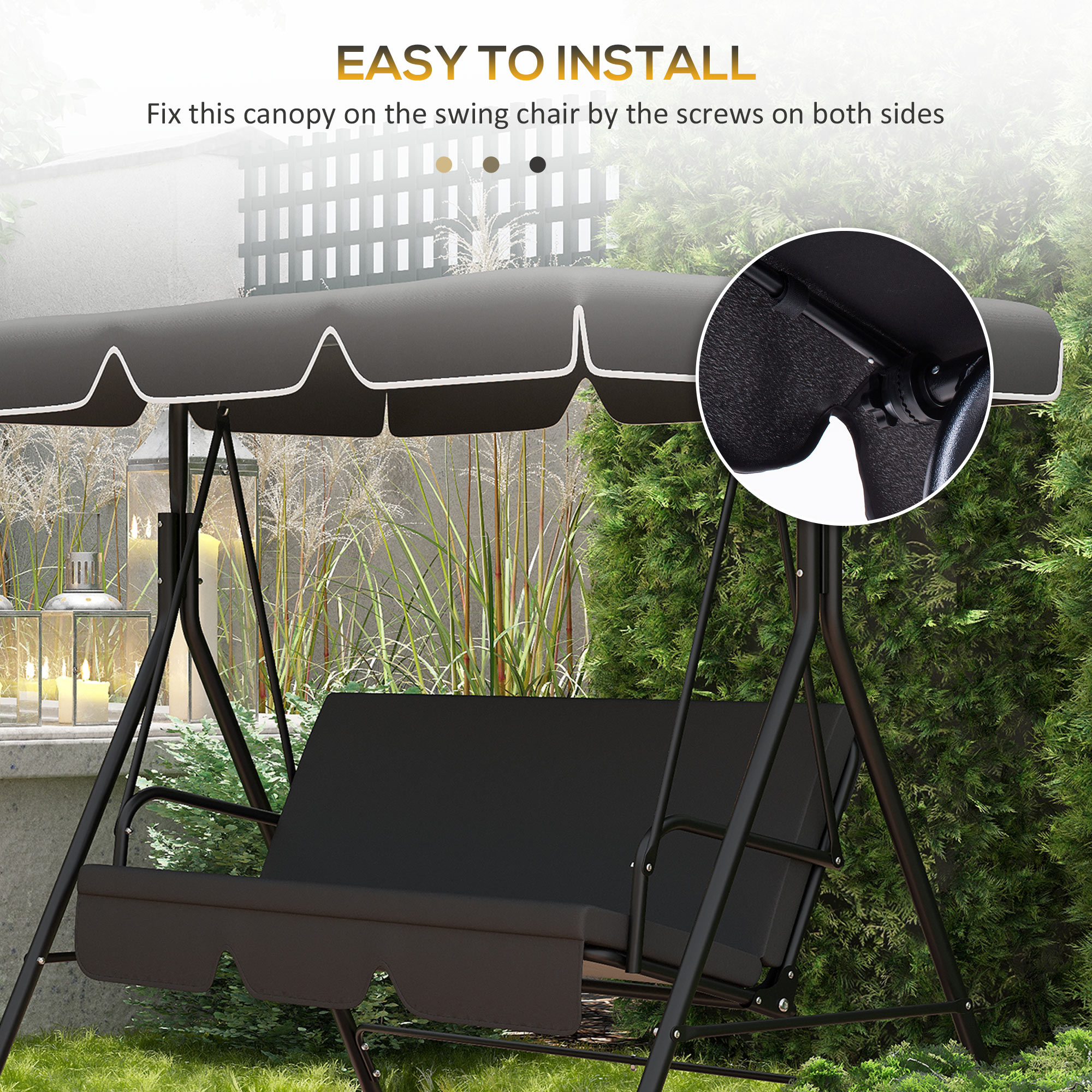 swing canvas seat replacement