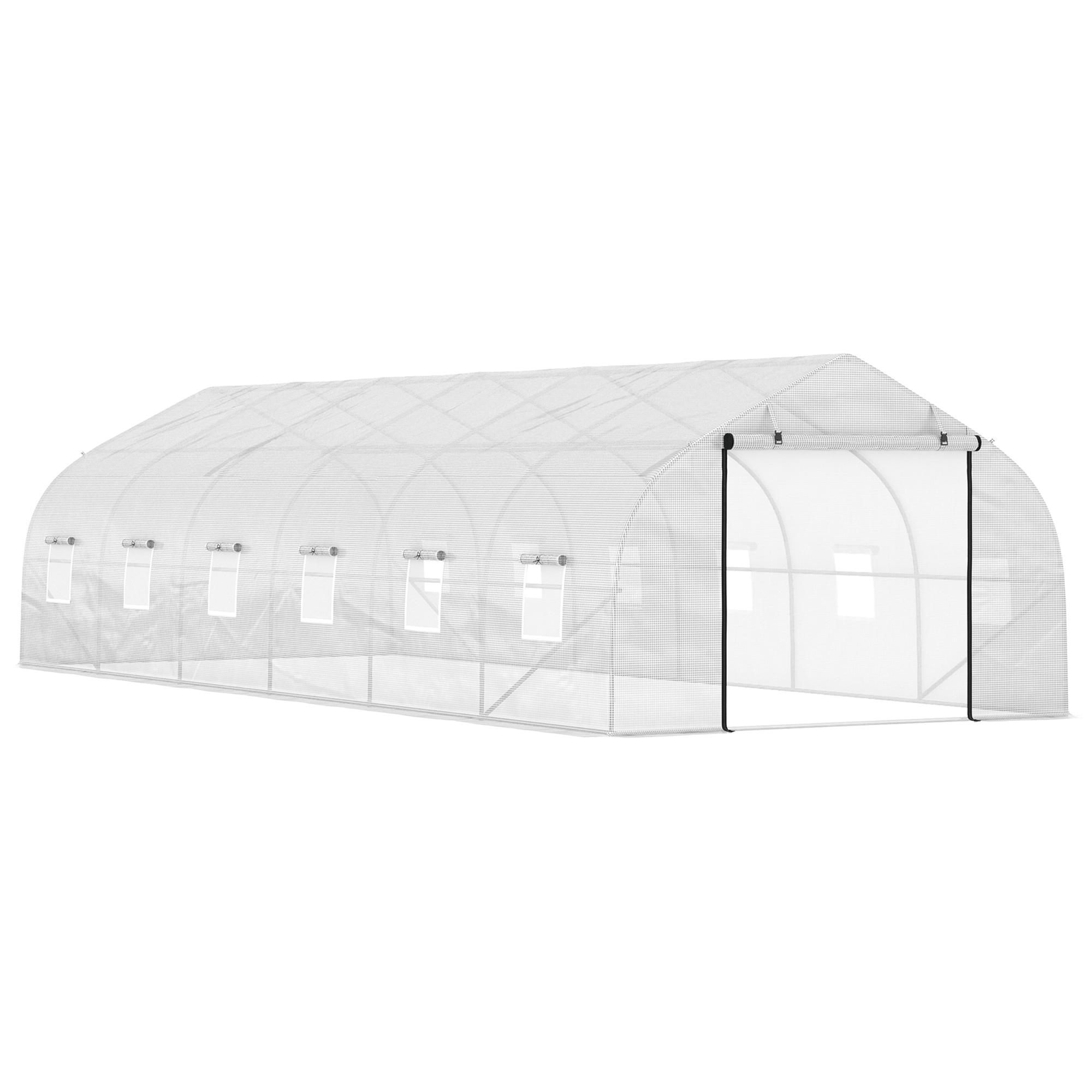 Outsunny 26' x 10' x 7' WalkIn Greenhouse Tunnel, Large Gardening