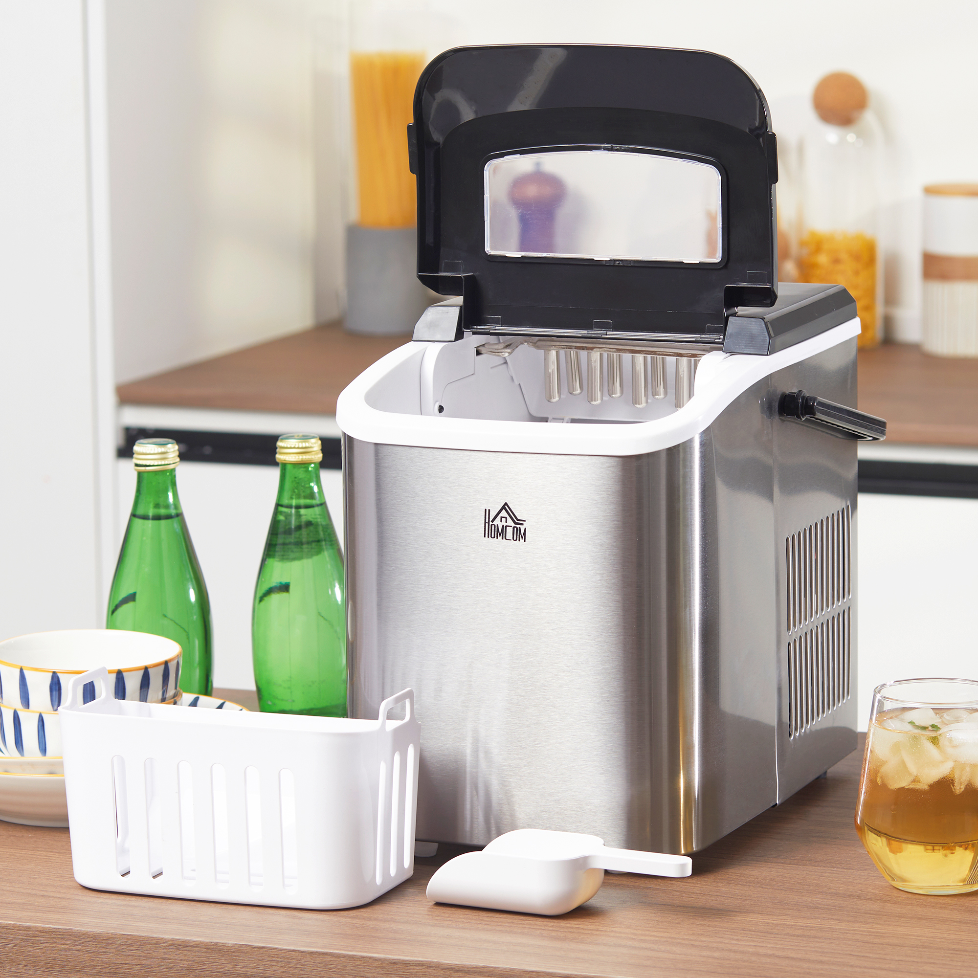 Portable Ice Makers Countertop, Self Cleaning Ice Machine with