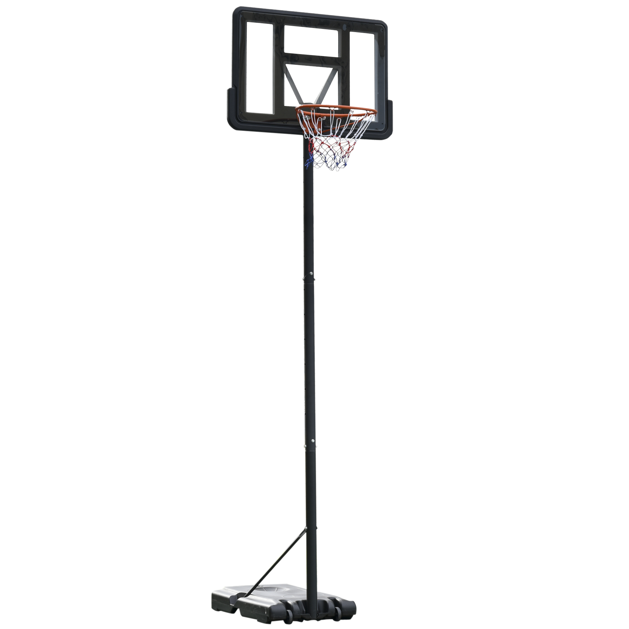 Soozier Portable Freestanding Basketball Stand 7.6ft10ft Adjustable