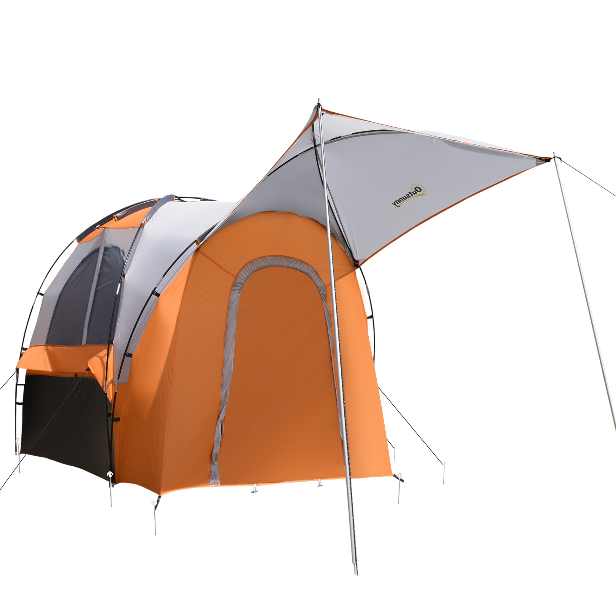 Outsunny Truck Bed Tent for 5'5.5' Bed with Awning, Portable Pickup