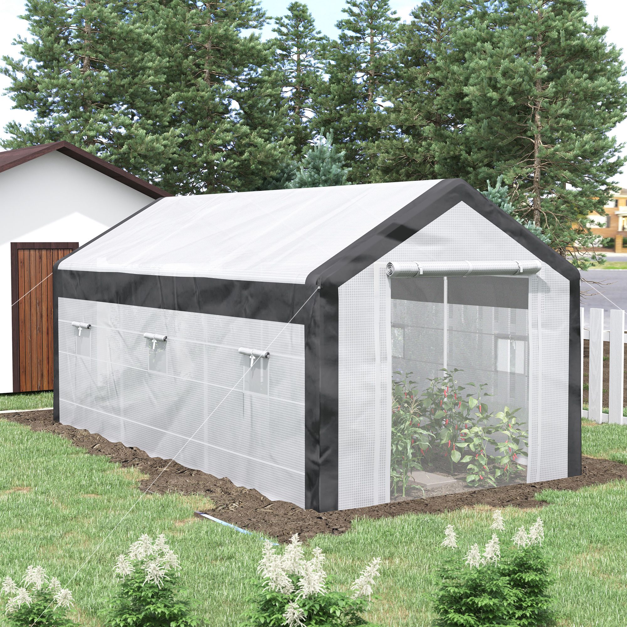 20'X10'X7' Sunblock Shade Green House Walk in Garden Plant House