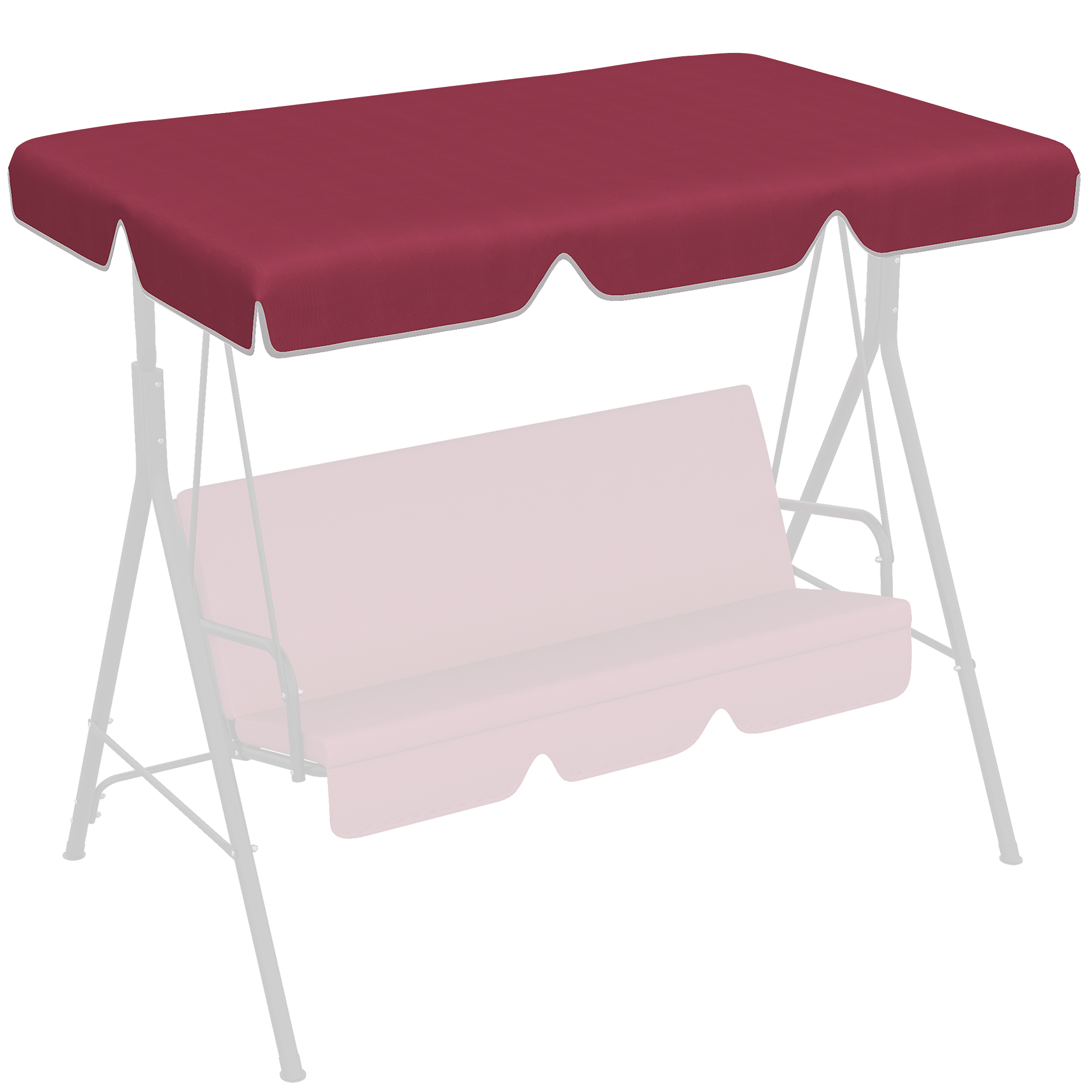 canopy replacement red patio swing with canopy