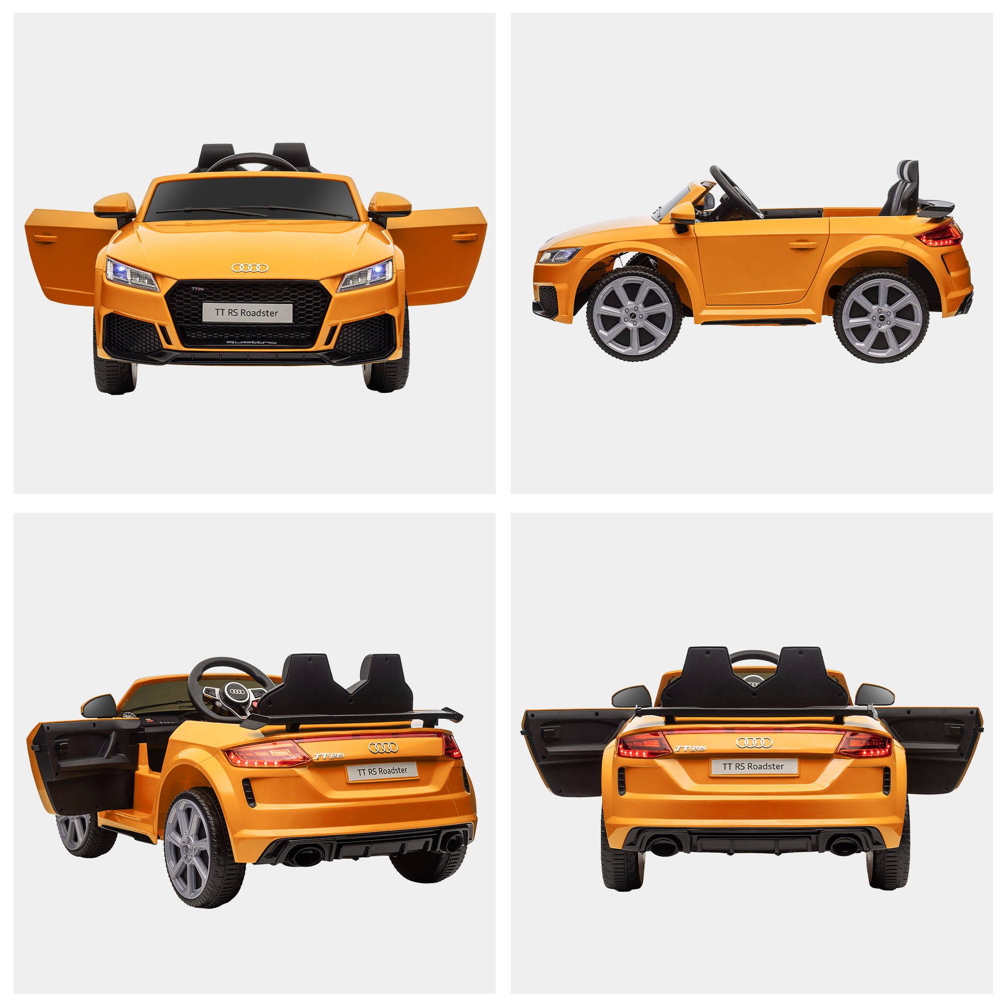 Aosom 6V Kids Electric Ride On Car, Licensed Audi TT RS with Seat and ...
