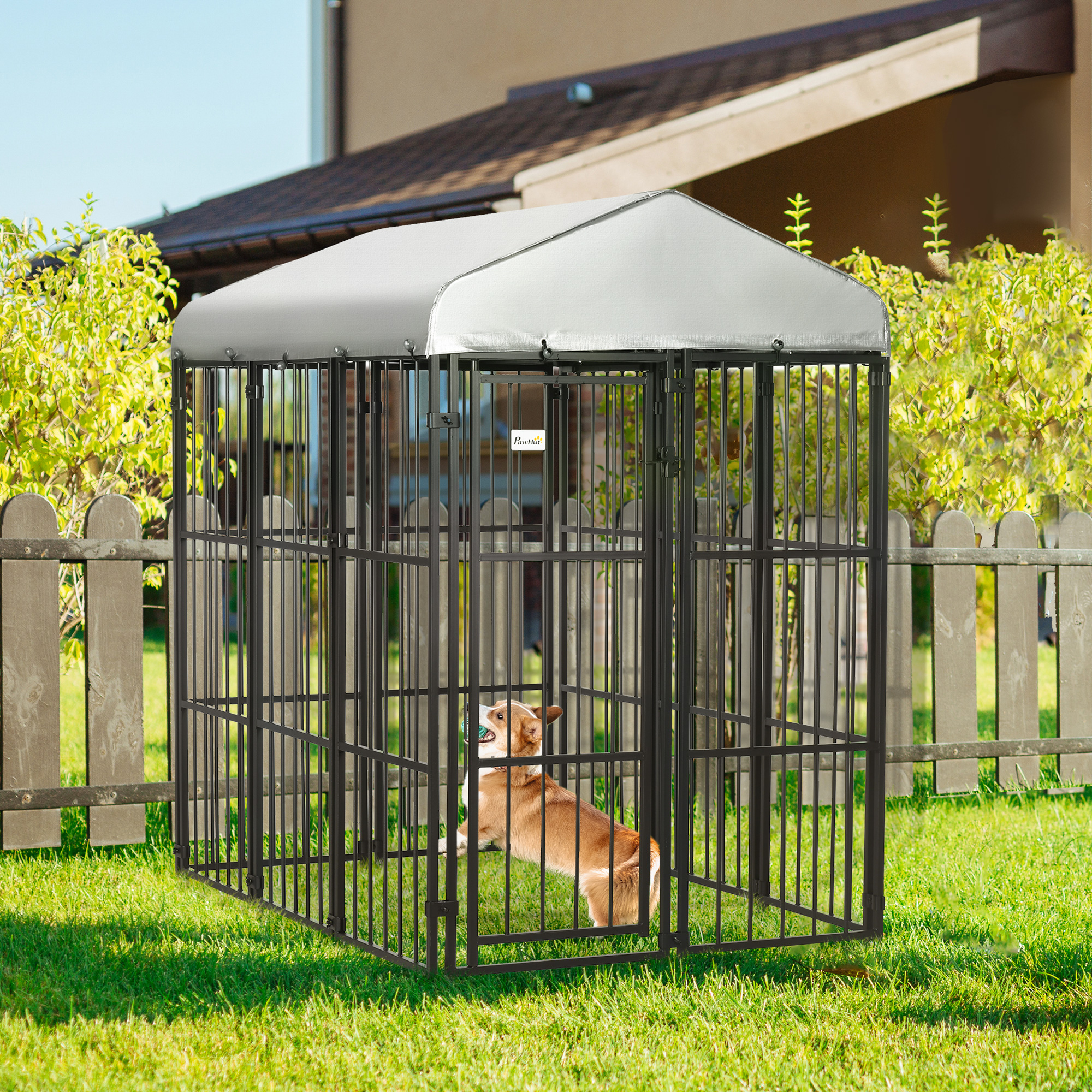 PawHut Dog Playpen, 6' x 4' Dog Kennel Outdoor Puppy Exercise Pen