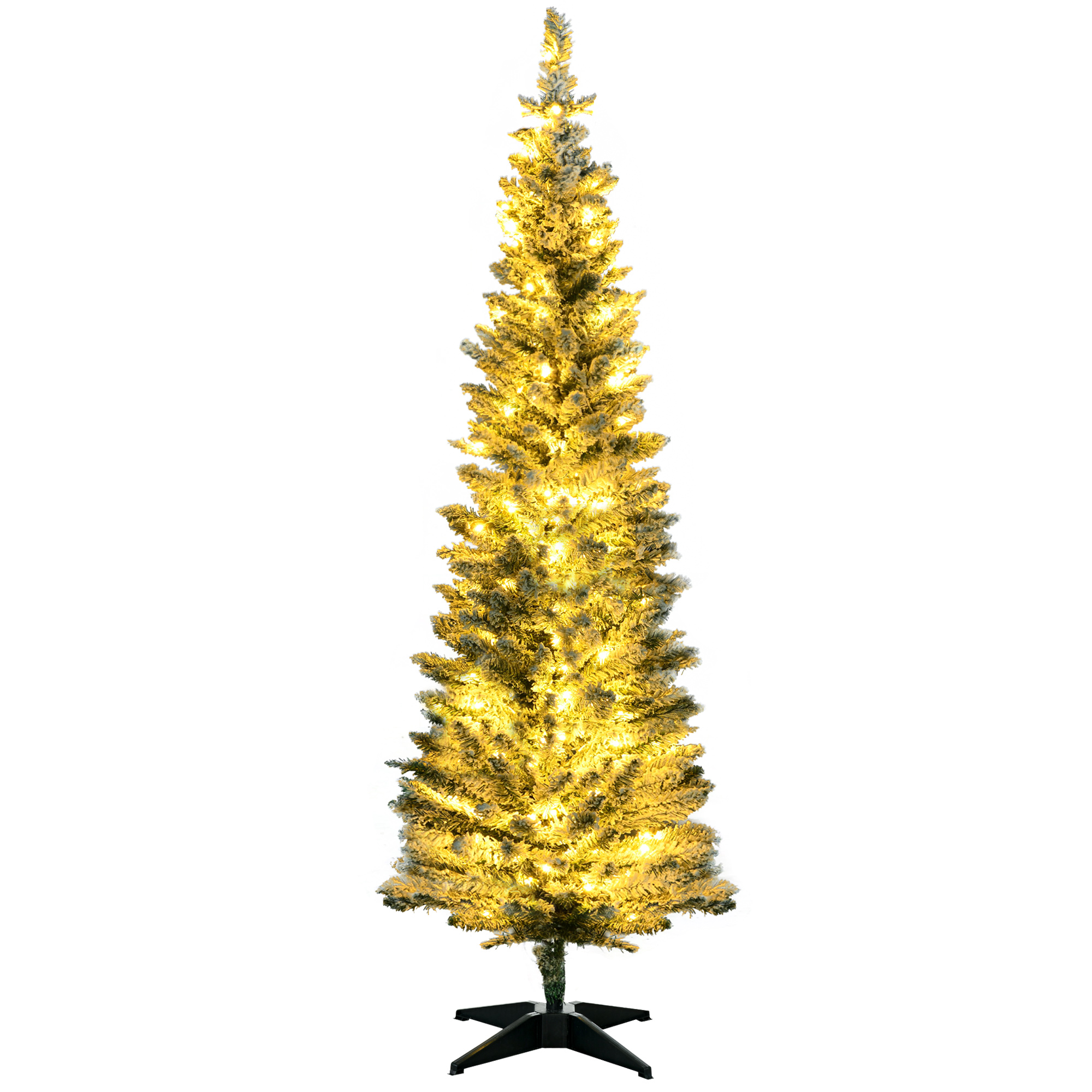 5ft Pencil Christmas Tree, Slim Artificial Christmas Tree with