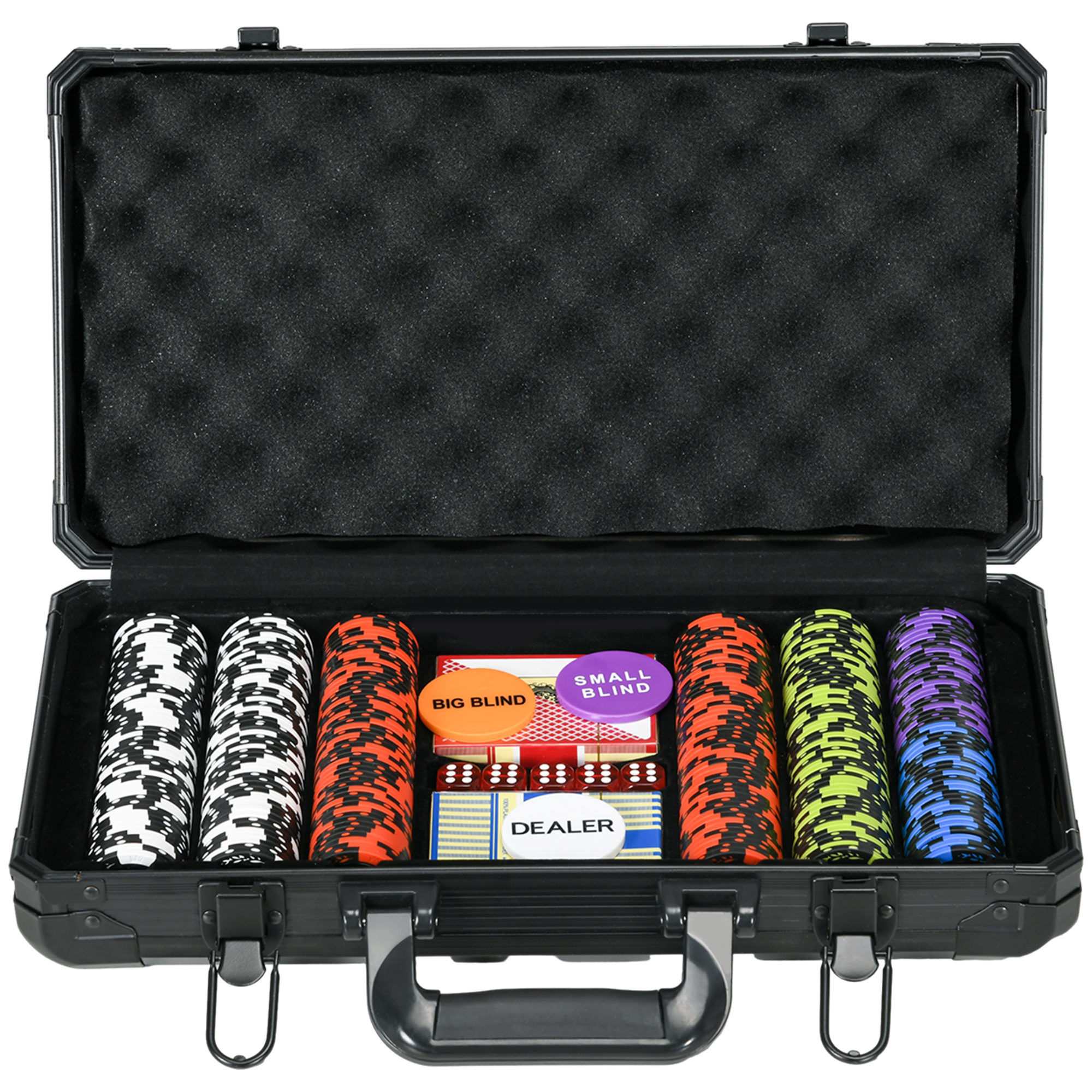 thumbnail image 2 of Poker Chip Set - 300PCS Poker Chips With Aluminum Case, 11.5 Gram 2 of 9