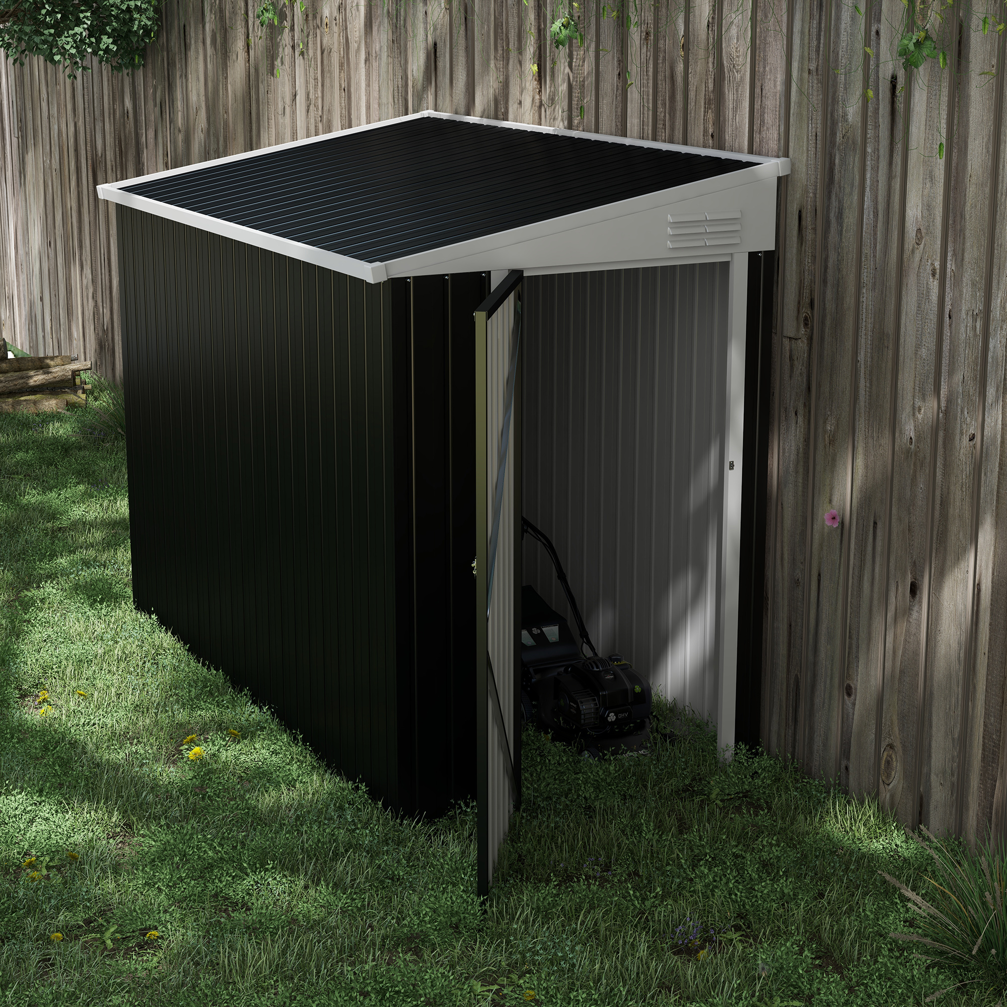 【希少！】Garage SUPPLY&EXAMPLES vol.2 Outsunny 4' x 8' Lean to Garden Storage Shed Outdoor Metal