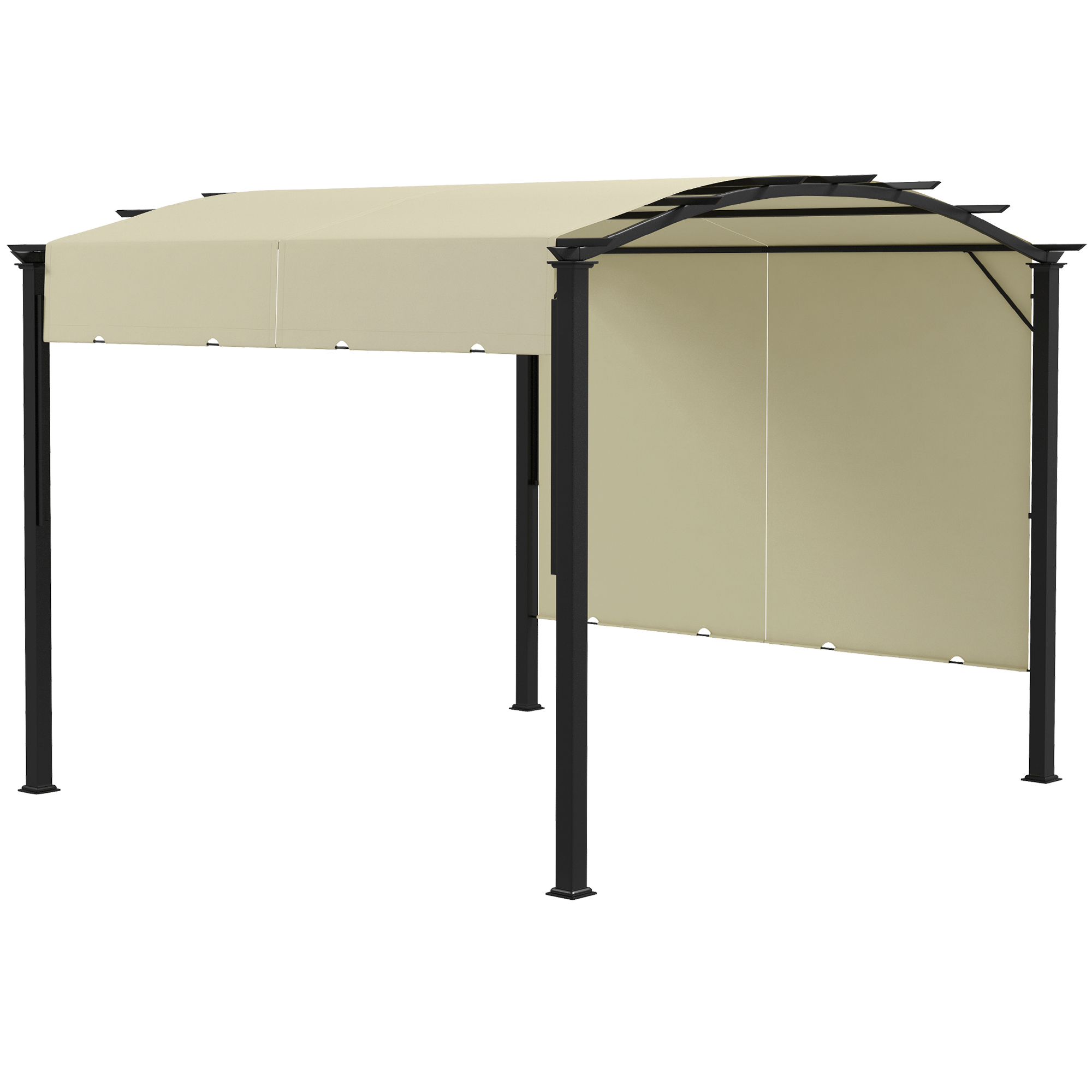 11 Ft. X 16 Ft. Outdoor Retractable Pergola, Weather-Resistant