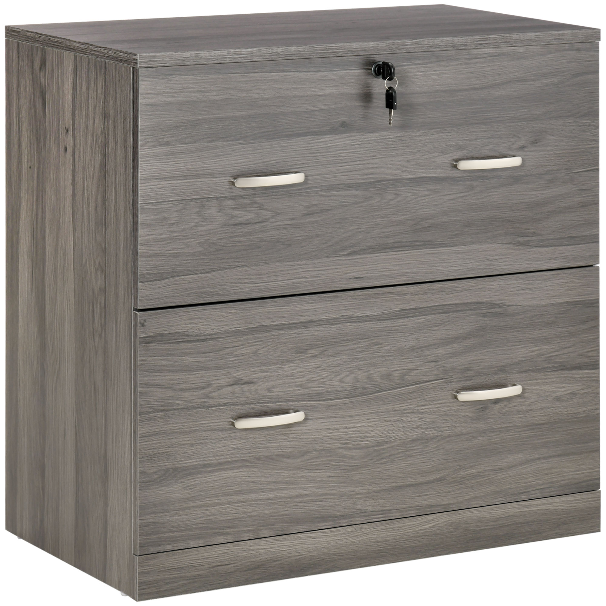 Vinsetto 2-Drawer File Cabinet with Lock, Vertical Storage