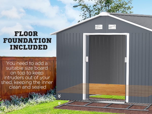 Outsunny 11' x 12.5' x 6.5' Metal Outdoor Utility Storage Tool