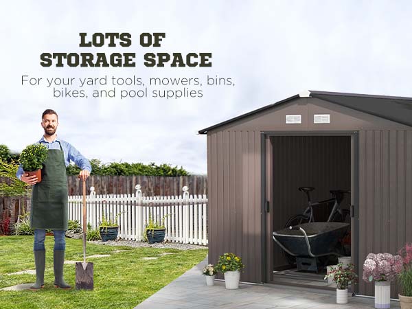 ボトムス tinytinydoors 80 Outsunny Outdoor Shed Garden Storage Shed Tool Storage