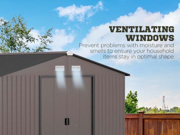 OURHOME 
キルティングベスト Outsunny 11' x 9' Outdoor Storage Shed, Garden Tool House