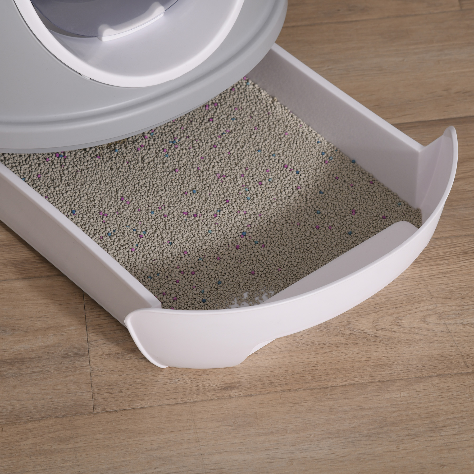 Hygiënisch Kattentoilet met Boveninstap en Actief Koolfilter - 58 x 39 x 56 cm