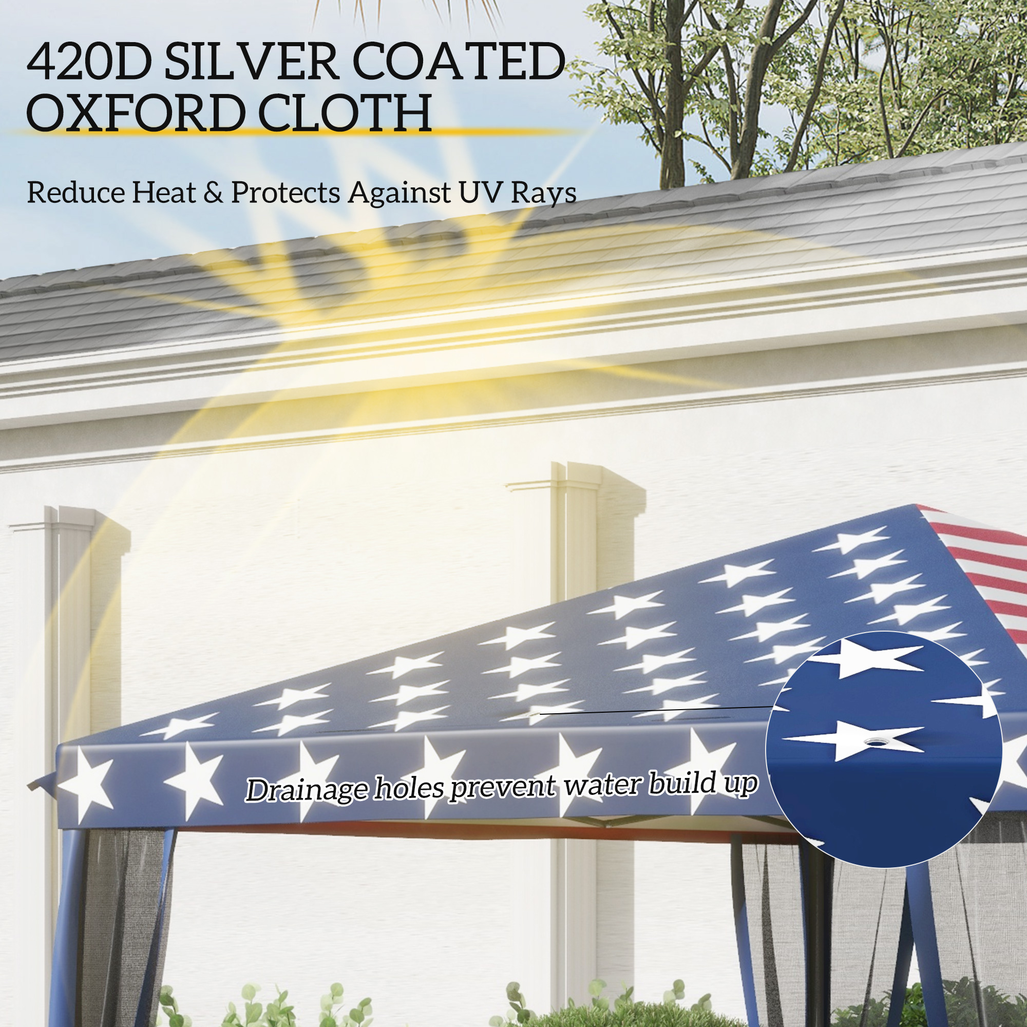 USパップテント Logo Brands North Dakota State Bison 12'x12' Canopy