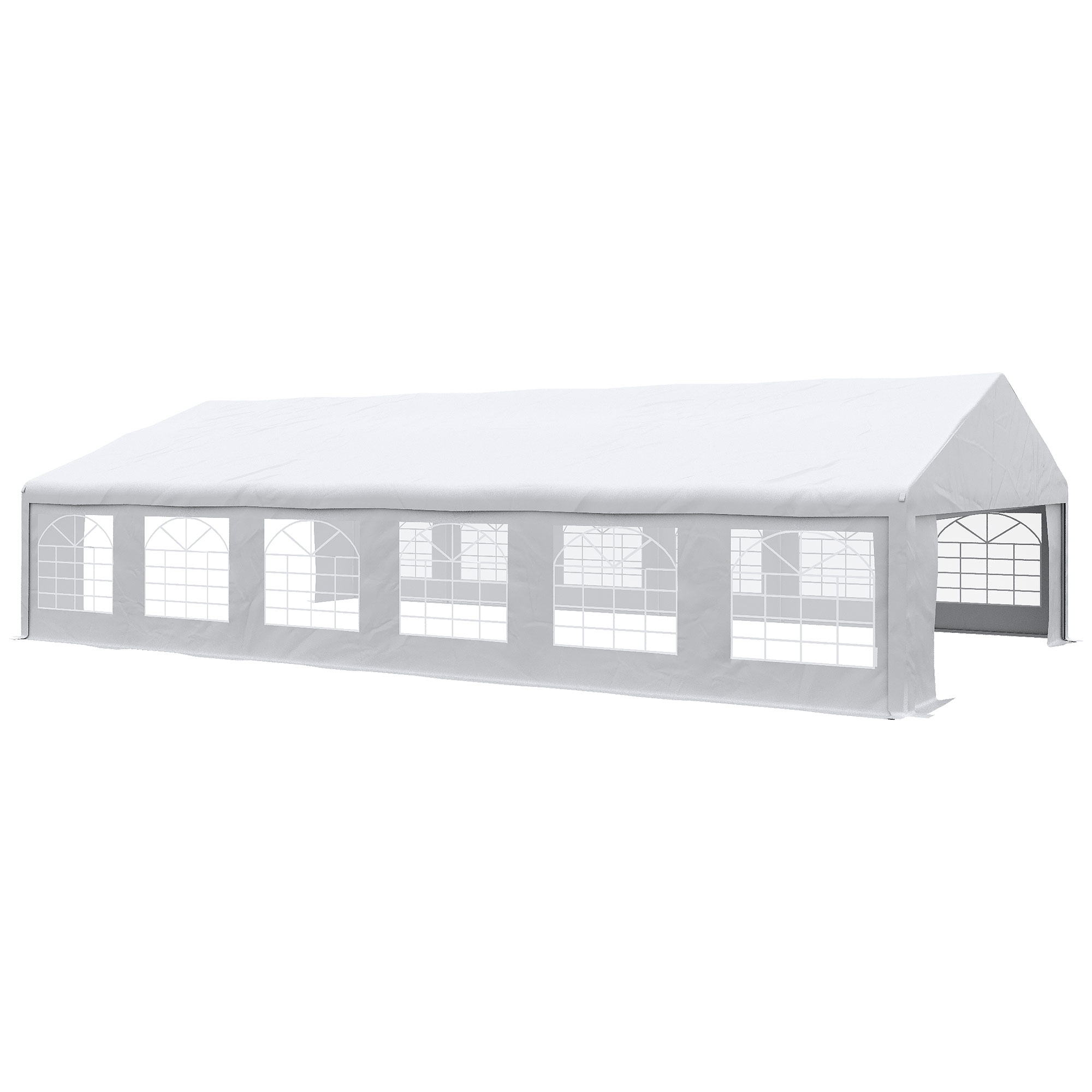 BALCONY アイボリー 36 Outsunny 39 x 23ft Party Tent & Carport, Large Outdoor